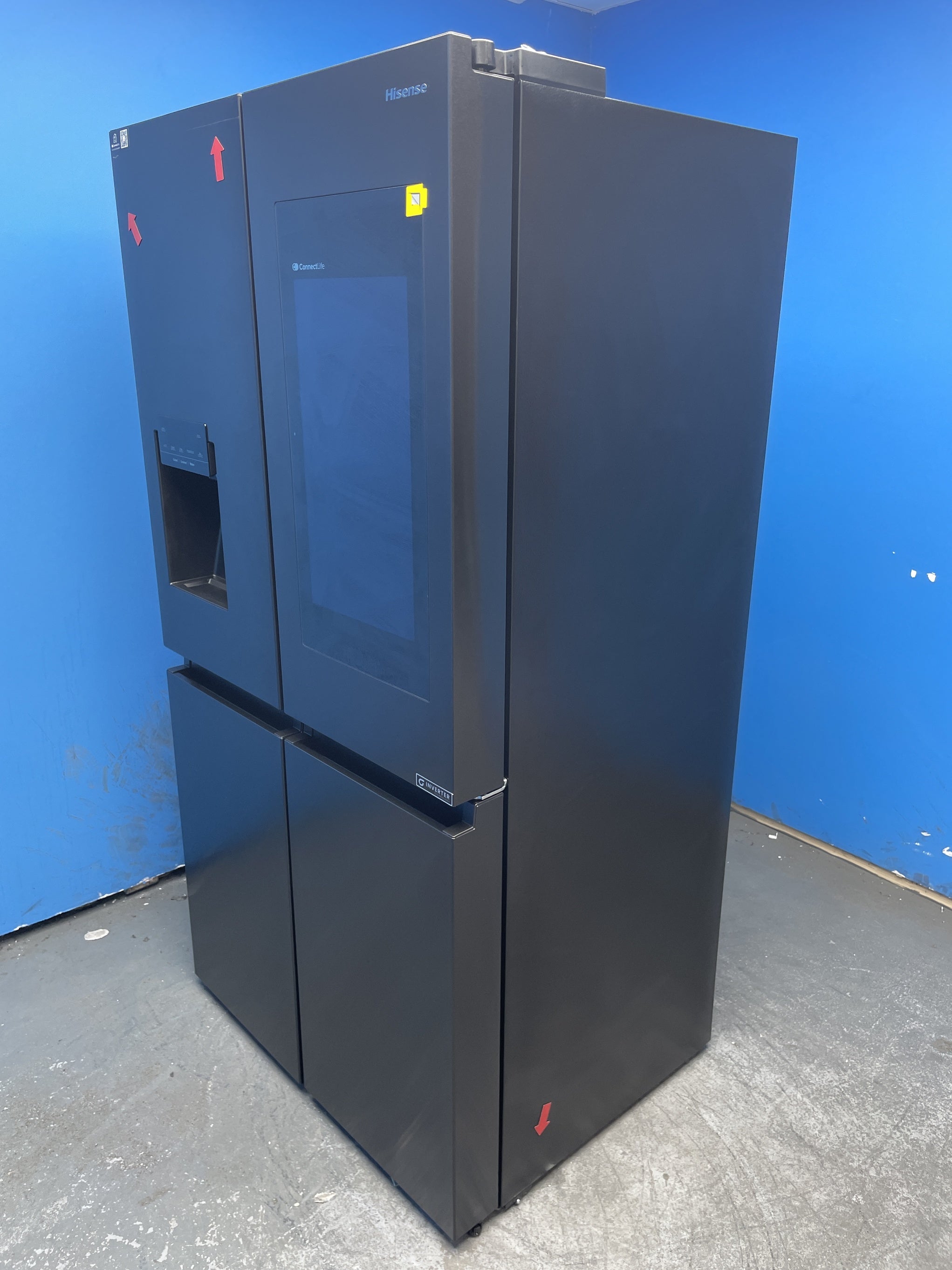 #GRC-158-124 - Hisense PureFlat RQ760N4IFE American Style Fridge Freezer