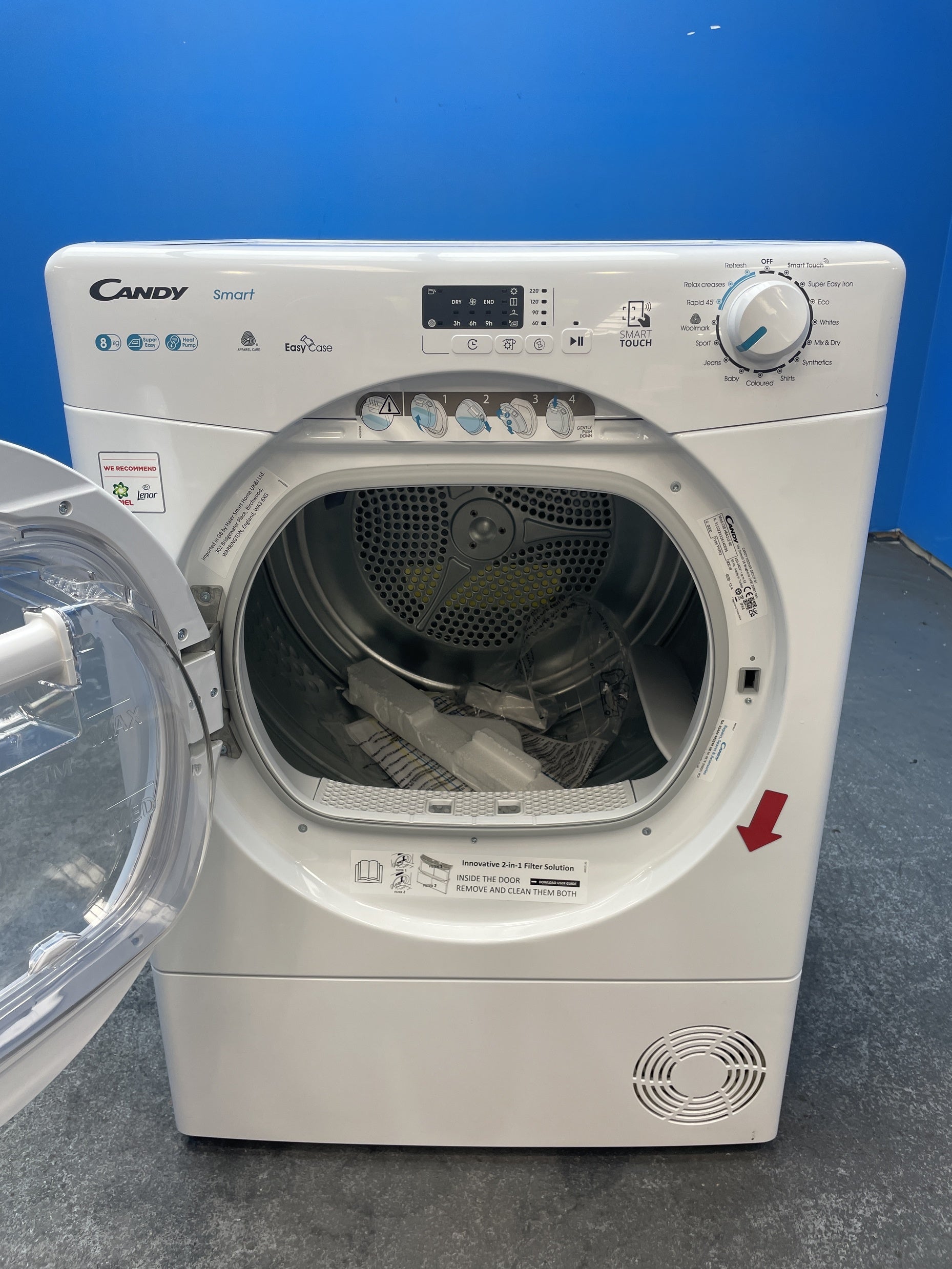 #GRC-159-996 - Candy CSE H8A2LE-80 Smart 8kg Heat Pump Tumble Dryer