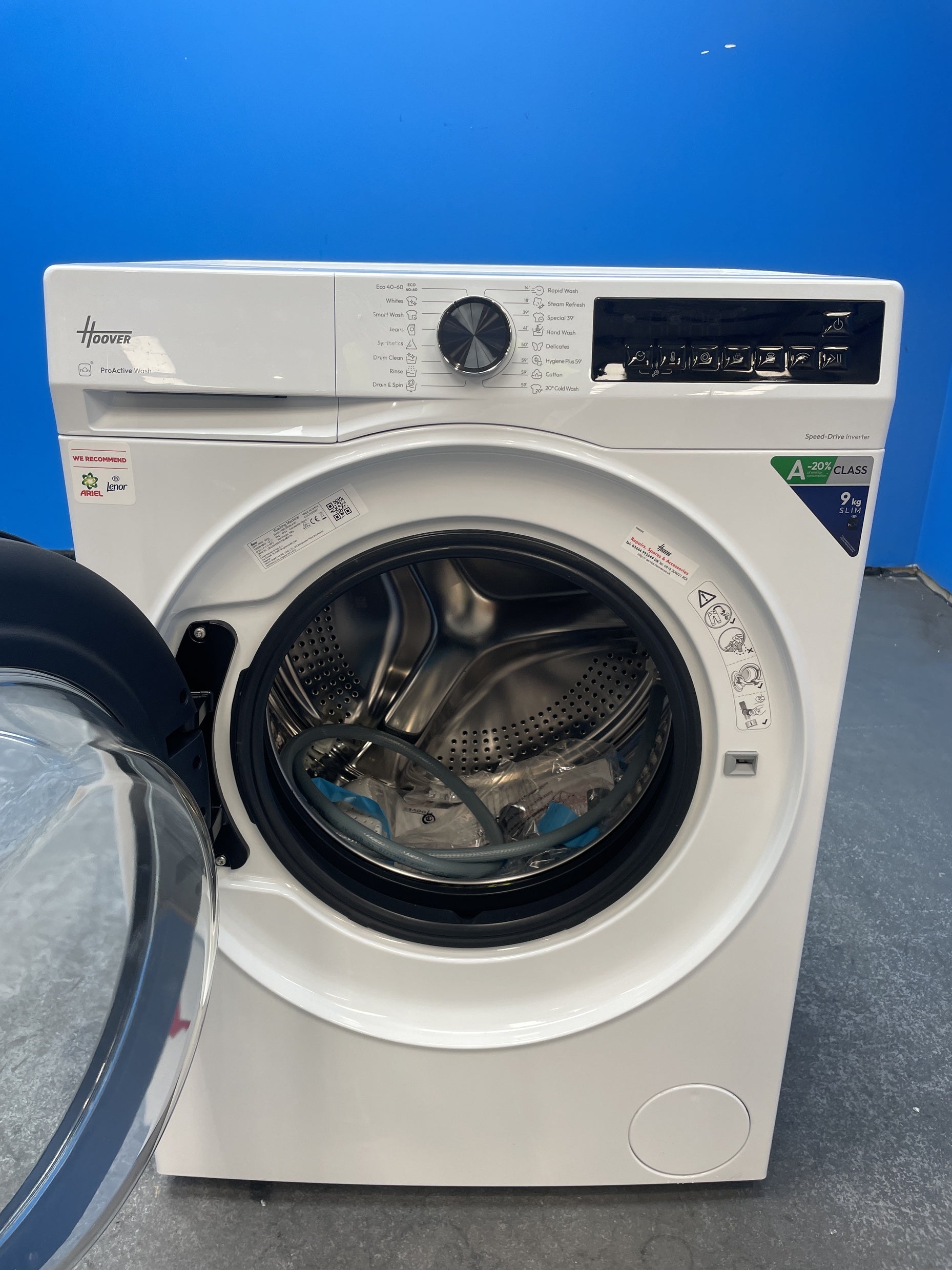 #GRC-160-192 - Hoover Pro Wash Series 3 HBR 49SBL8-80 9kg 1400rpm Washing Machine