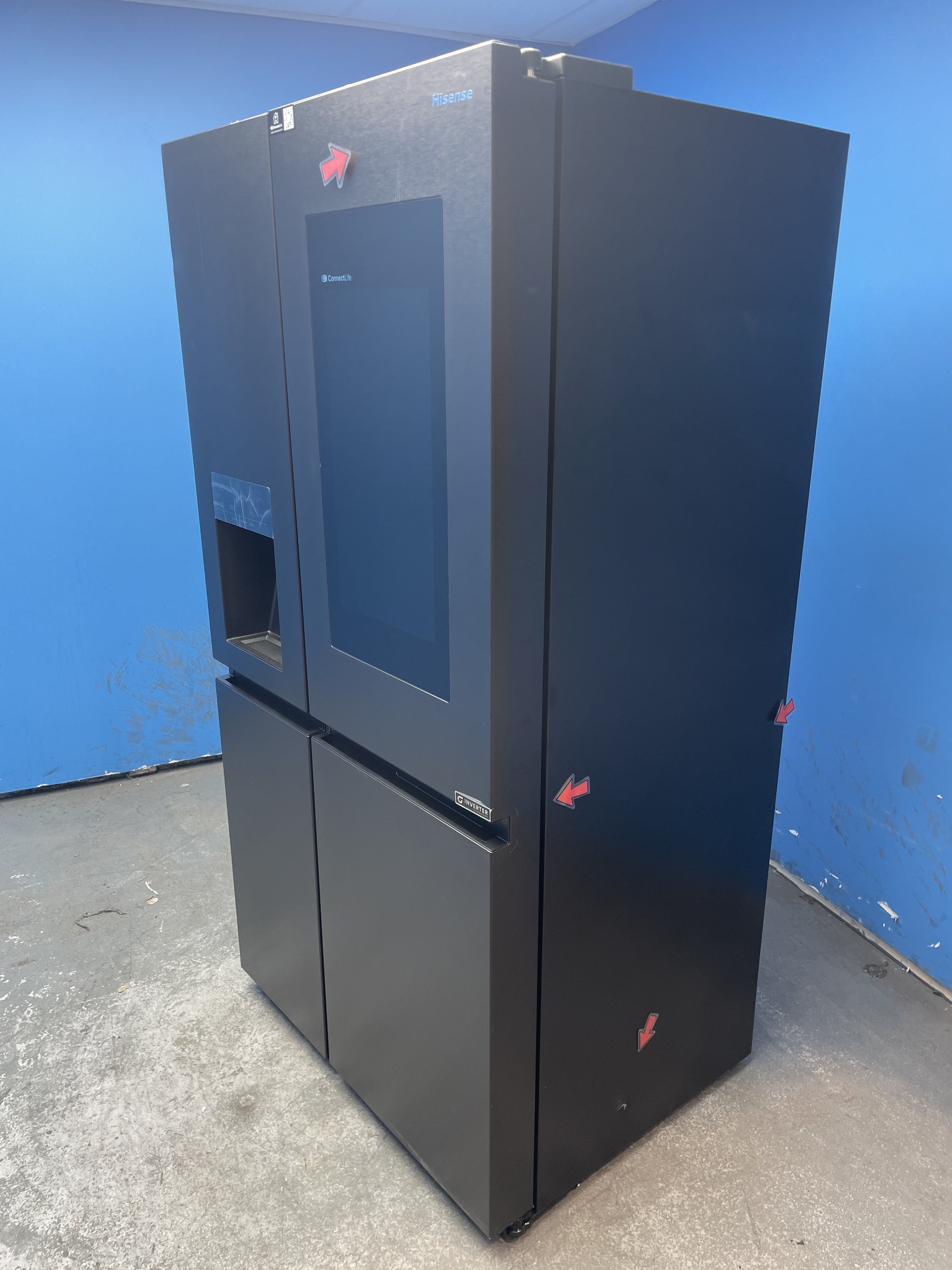 #GRC-143-638 - Hisense RS9P628GPFE 614L PureFlat Smart American Fridge Freezer