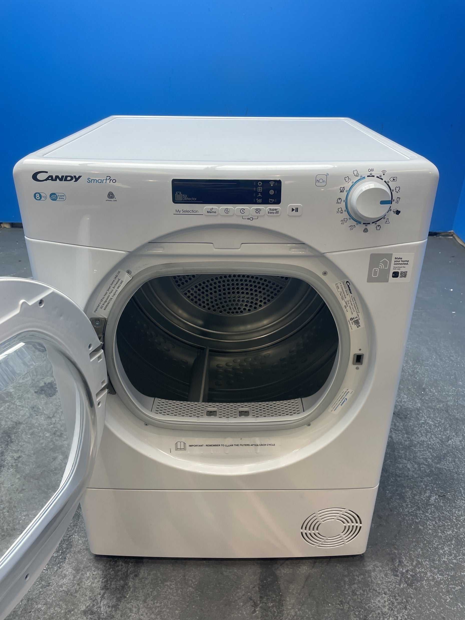 #GRC-163-497 - Candy Smart Pro CSOE C8DG-80 8kg Condenser Tumble Dryer