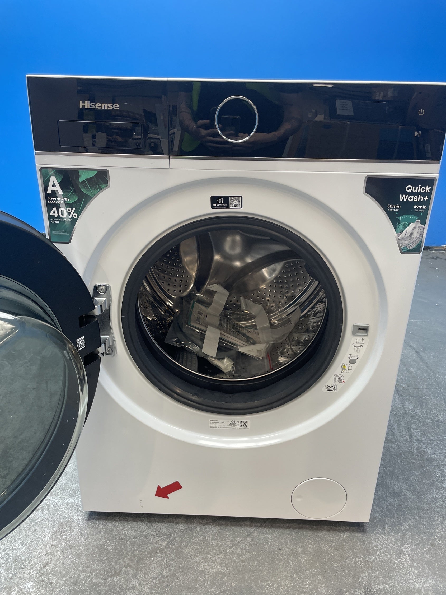 #GRC-157-483 - Hisense 5i Series WF5I1245BWR 12kg 1400rpm Washing Machine