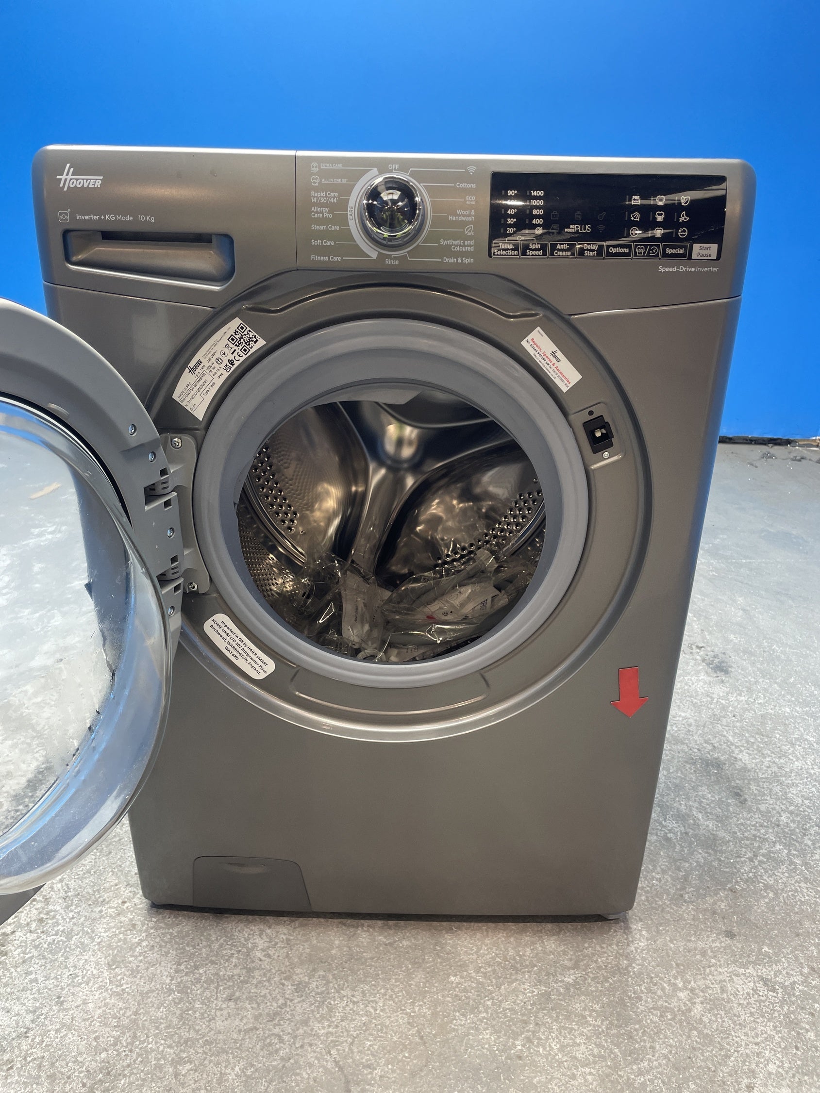 #GRC-158-352 - Hoover H3B13WPS4106TAMBR 10kg 1400 Spin Washing Machine