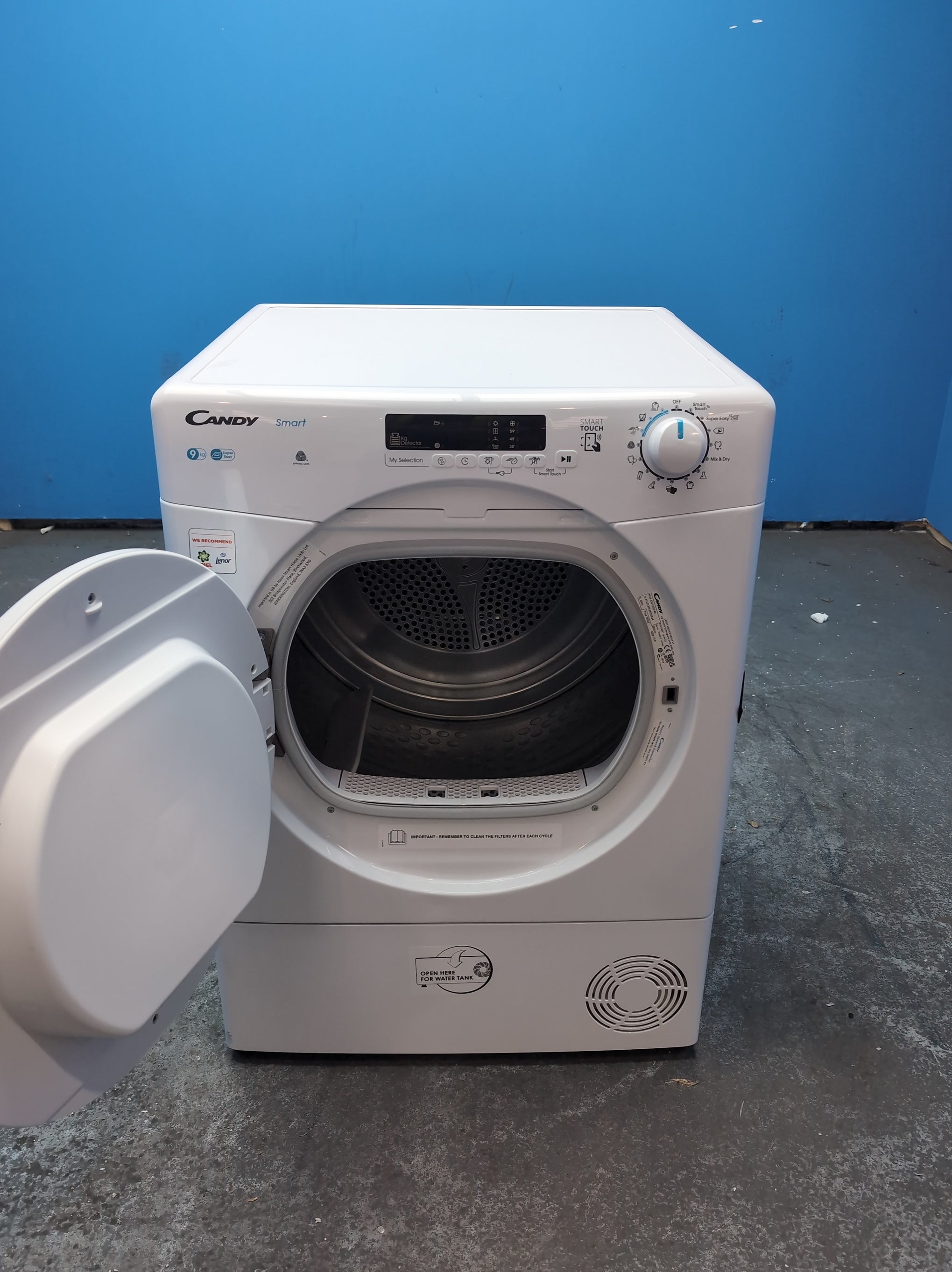 #GRC-164-361 - Candy Smart 9kg Condenser Tumble Dryer – WiFi Connected, White, G Energy Rating