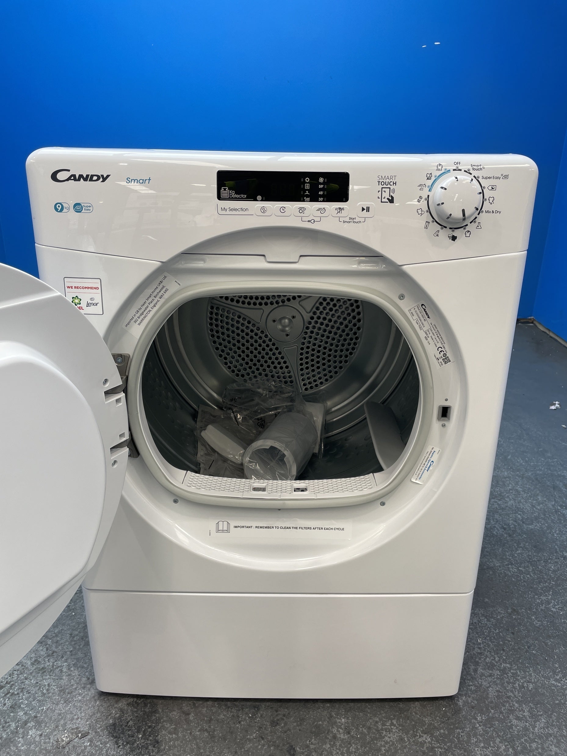 #GRC-160-386 - Candy CSE V9DF-80 9kg Vented Smart Tumble Dryer