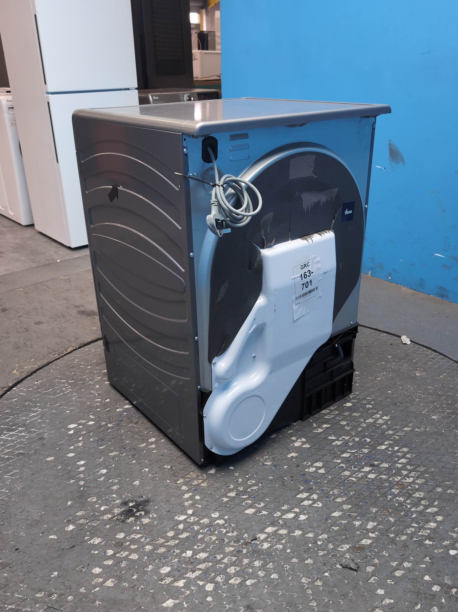 #GRC-163-701 - Hoover 10kg Condenser Tumble Dryer – WiFi Connected, Grey, B Energy Rating