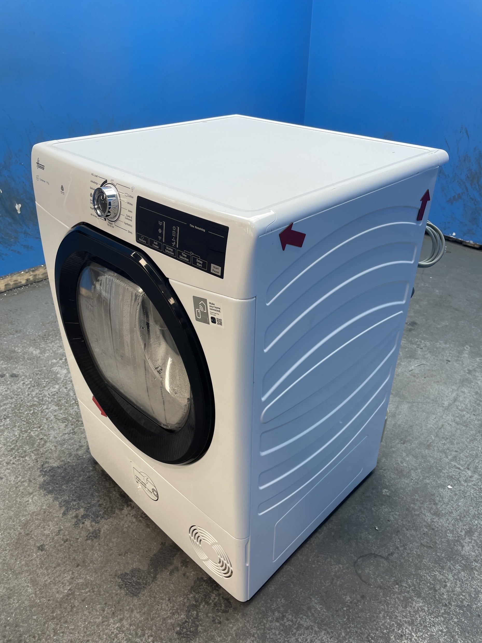 #GRC-163-107 - Hoover H-DRY 350 HRE C9TBE-80 9kg Condenser Tumble Dryer