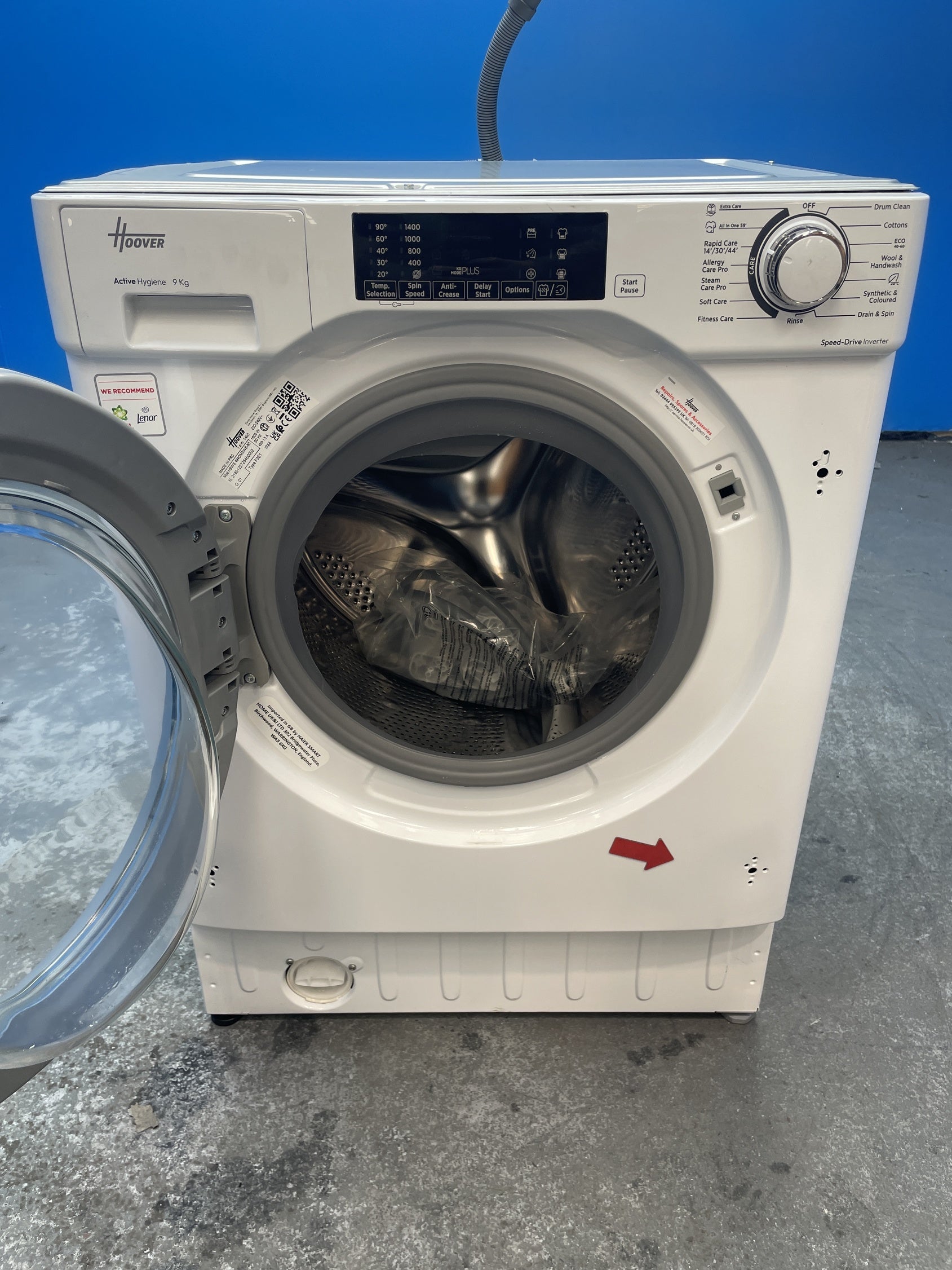 #GRC-154-283 - Hoover HBWS 494DMSW5-80 Integrated 9kg 1400rpm Washing Machine
