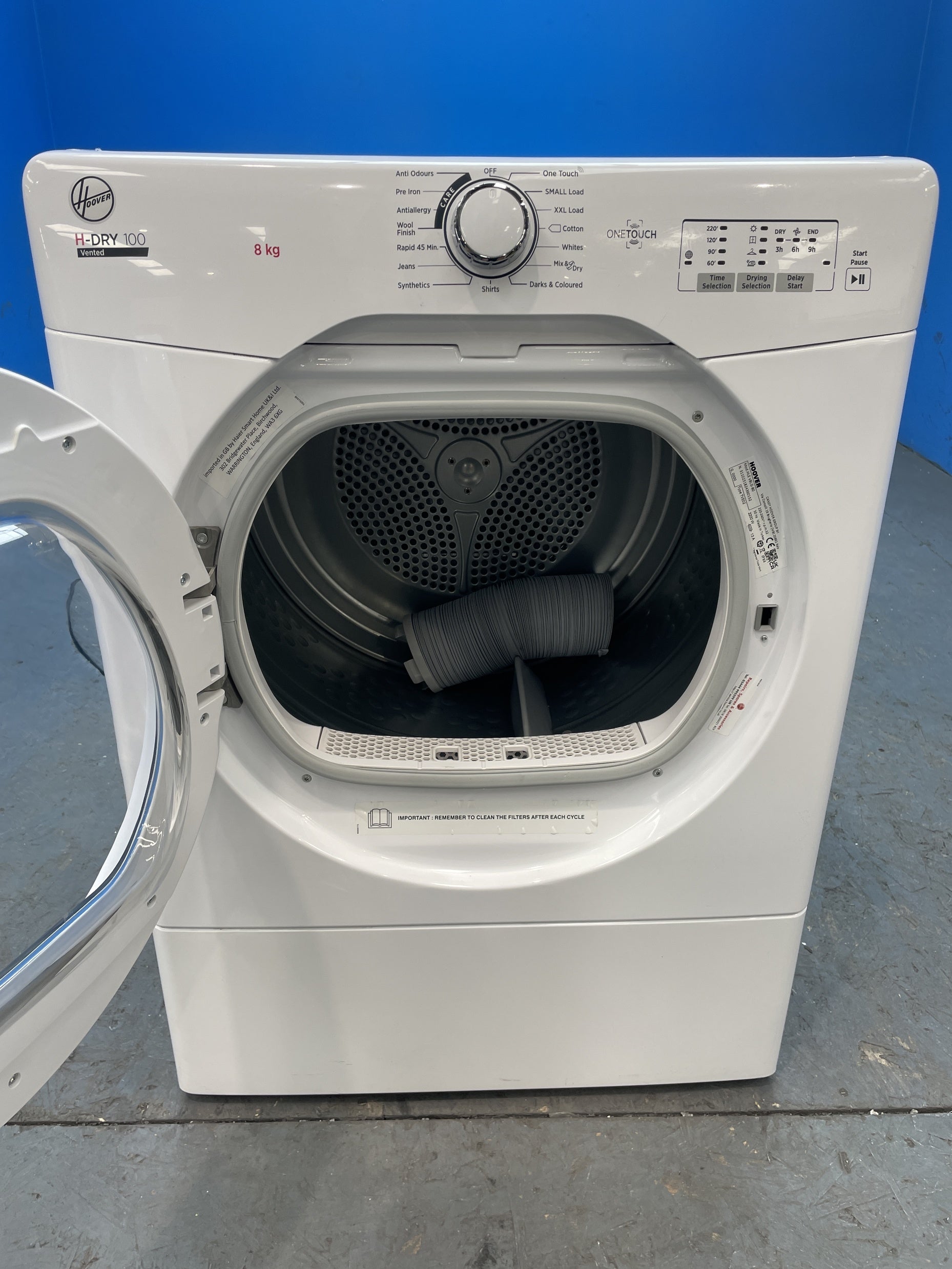 #GRC-155-167 - Hoover H-DRY 300 HLE V8LG 8kg Vented Tumble Dryer