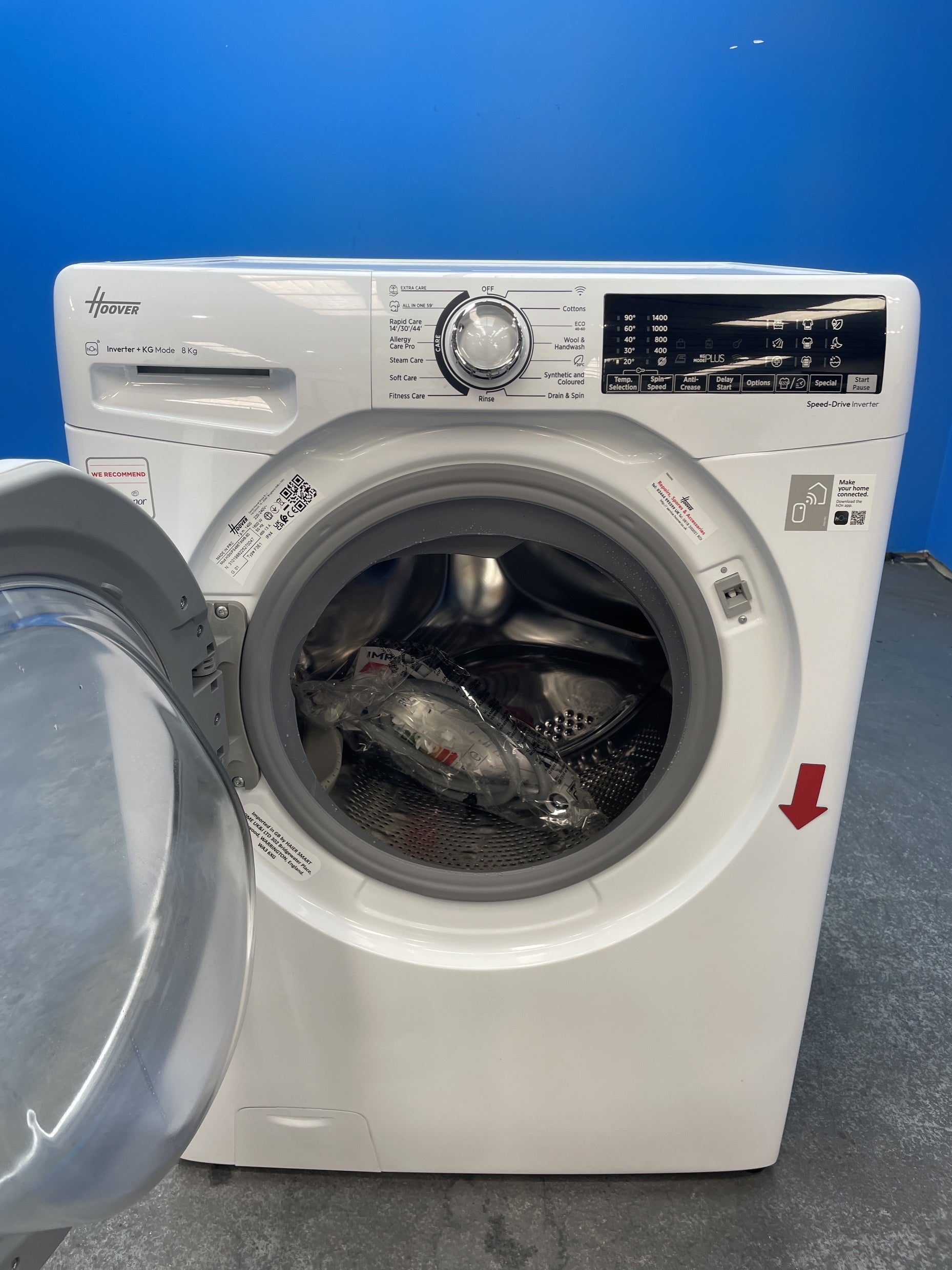 #GRC-159-713 - Hoover H3WPS486TAM6 8kg 1400 Spin Washing Machine