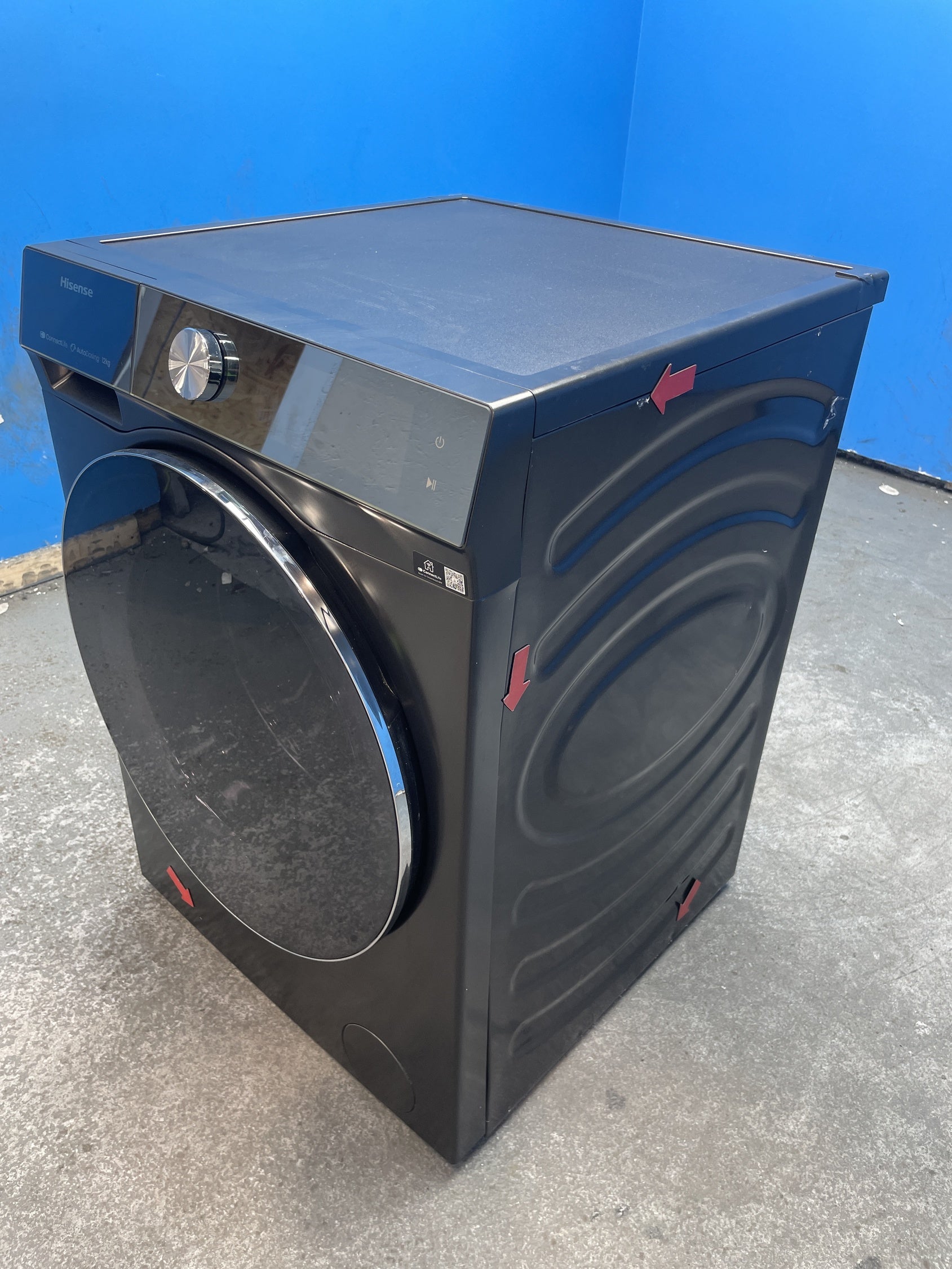 #GRC-157-458 - Hisense 7S Series WF7S1247BB 12kg 1400 Spin AI Washing Machine