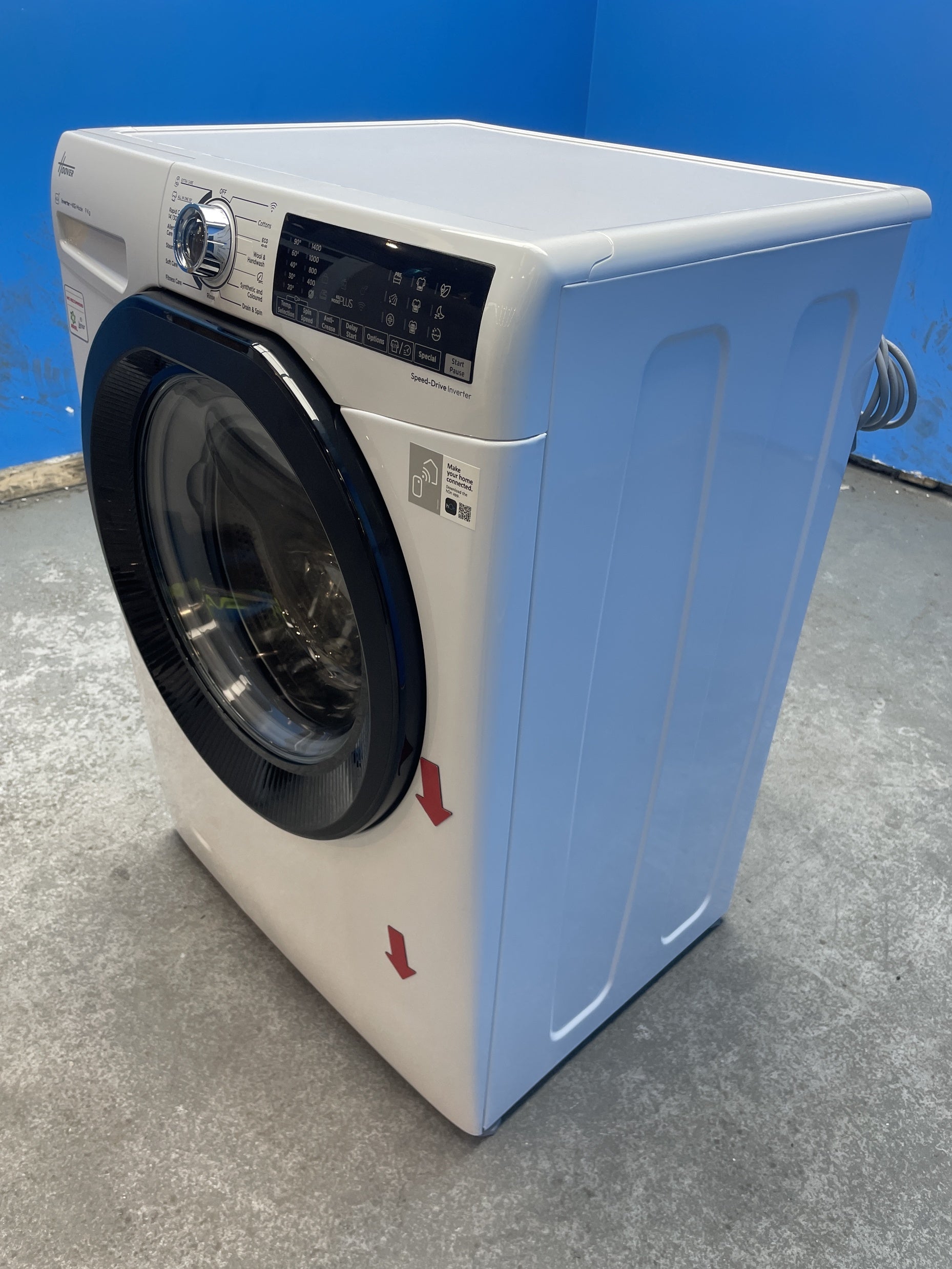 #GRC-158-346 - Hoover H3WPS496TAMB6 9kg 1400 Spin Washing Machine