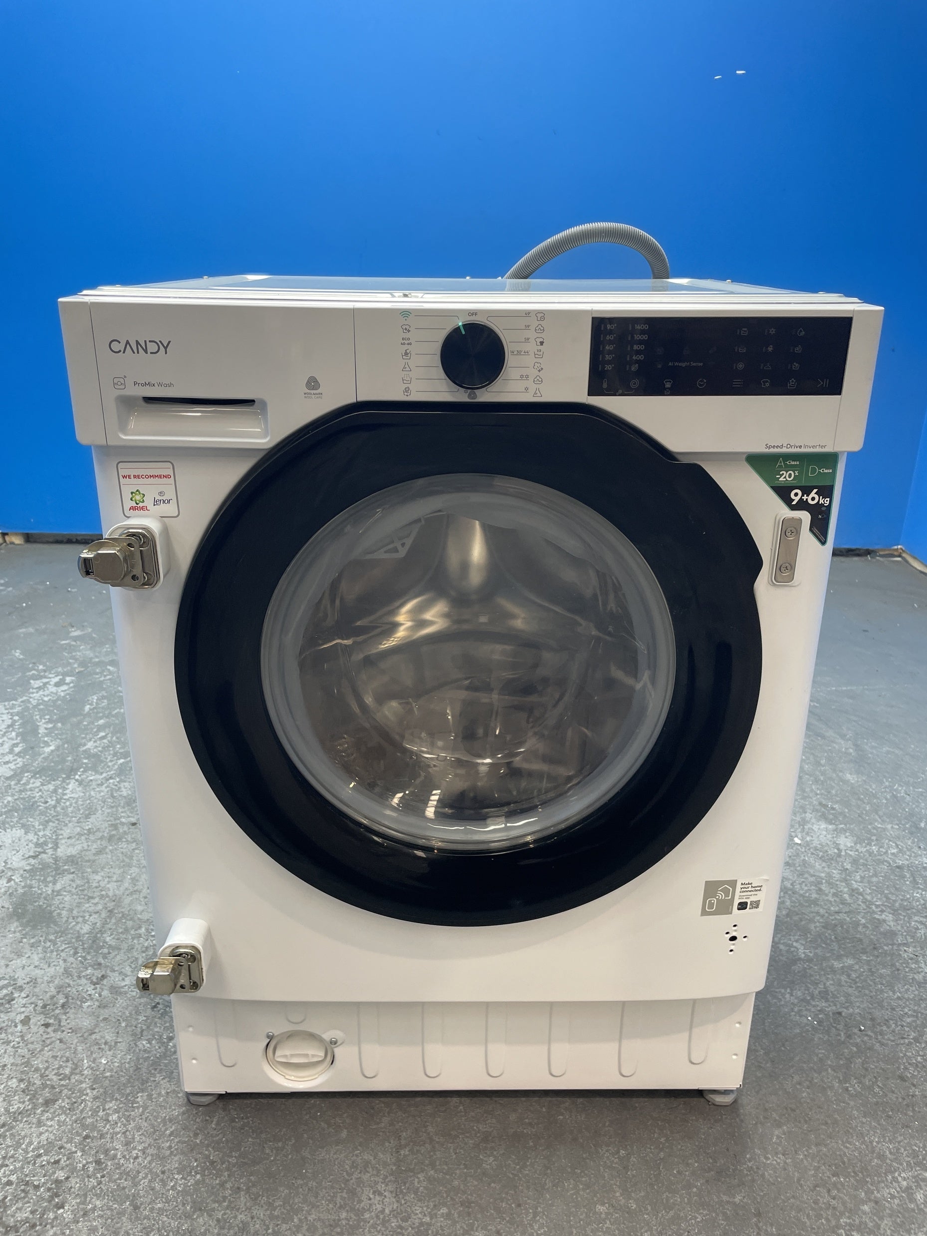 #GRC-160-098 - Candy ProWash 400 BC4S496M6DB8-80 Integrated 9/6kg 1400rpm Washer Dryer