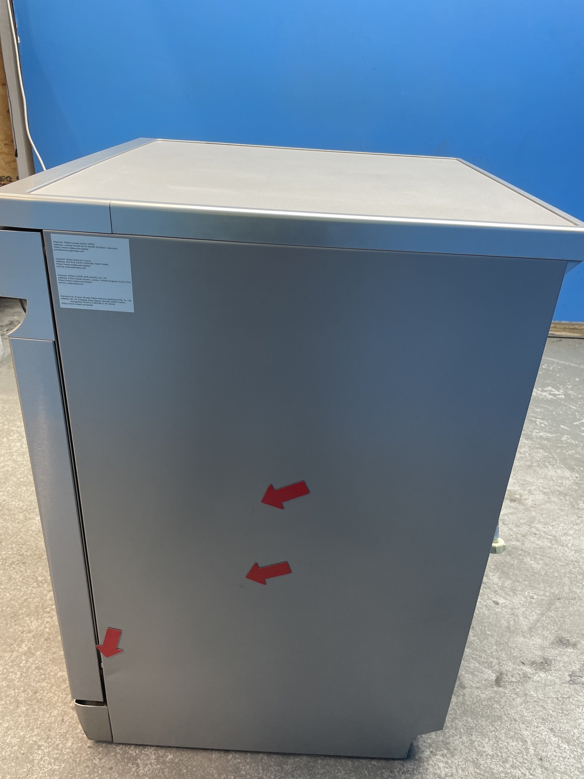 #GRC-158-751 - Midea MDWEF1433D 14 Place Full Size Dishwasher in Silver