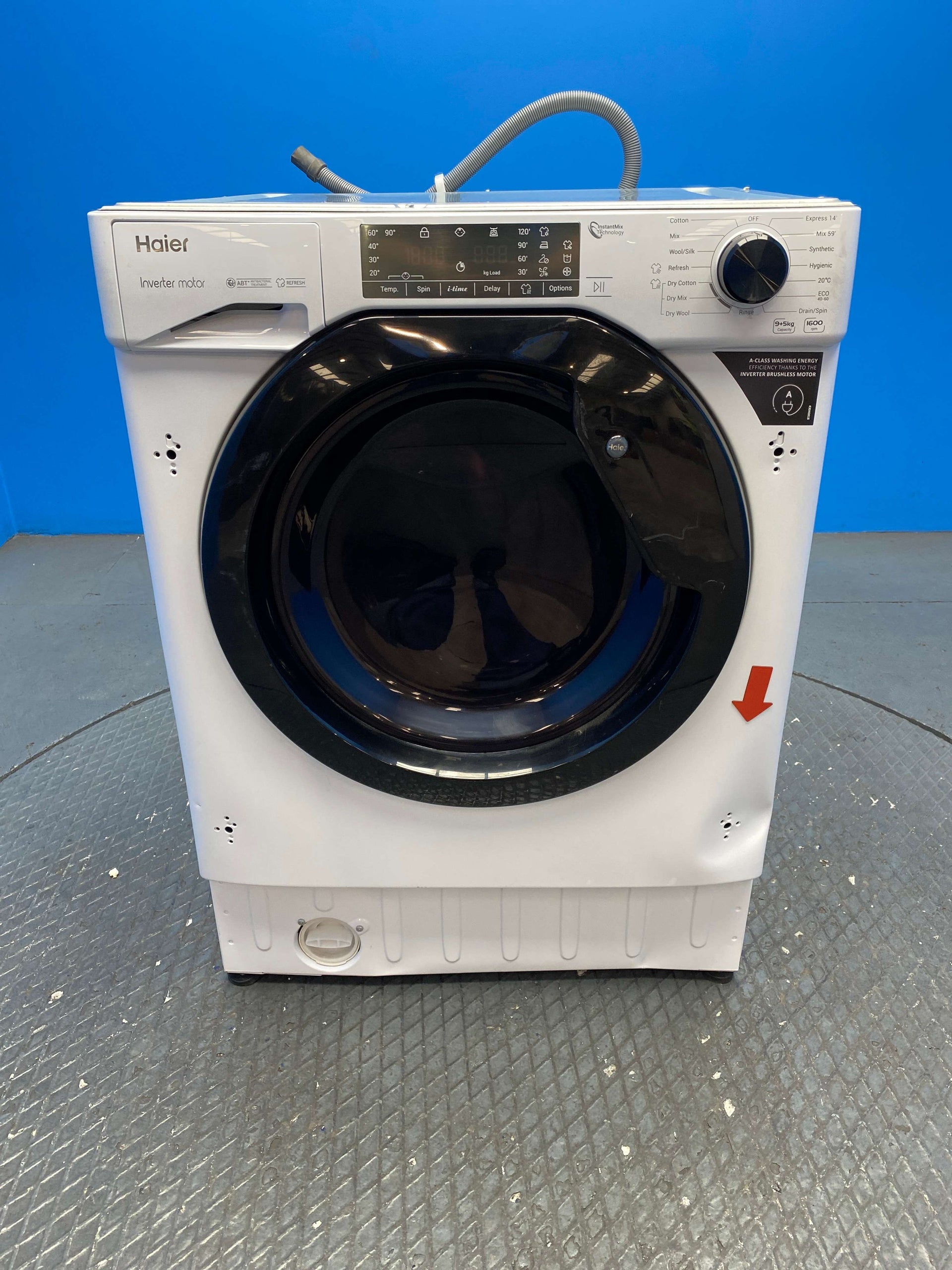 Haier HWDQ90B416FWB Built-in Series 4 9kg / 5kg 1600 Spin Washer Dryer