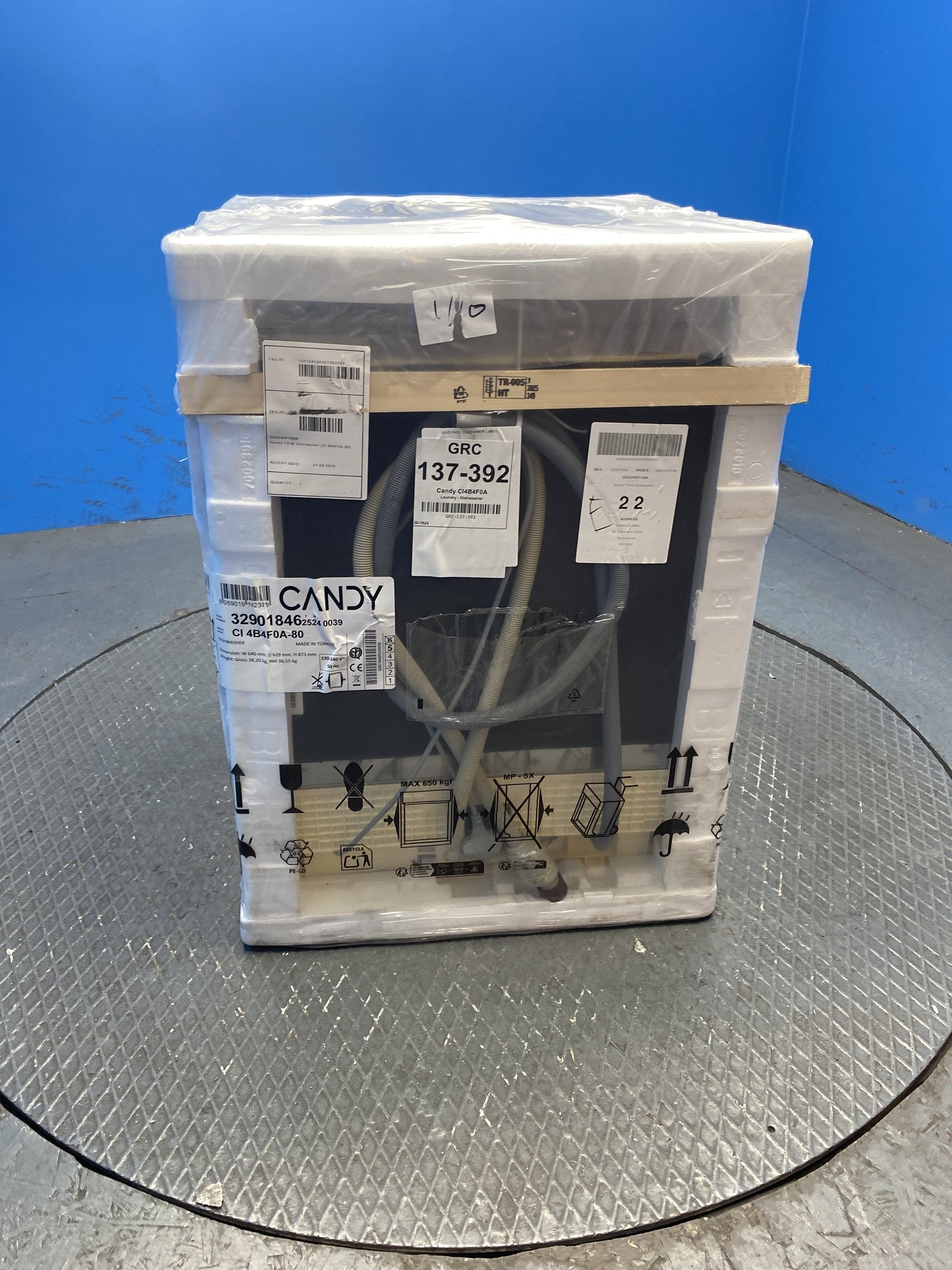 Candy RapidÓ CI 4B4F0A-80 Integrated 14 Place Dishwasher