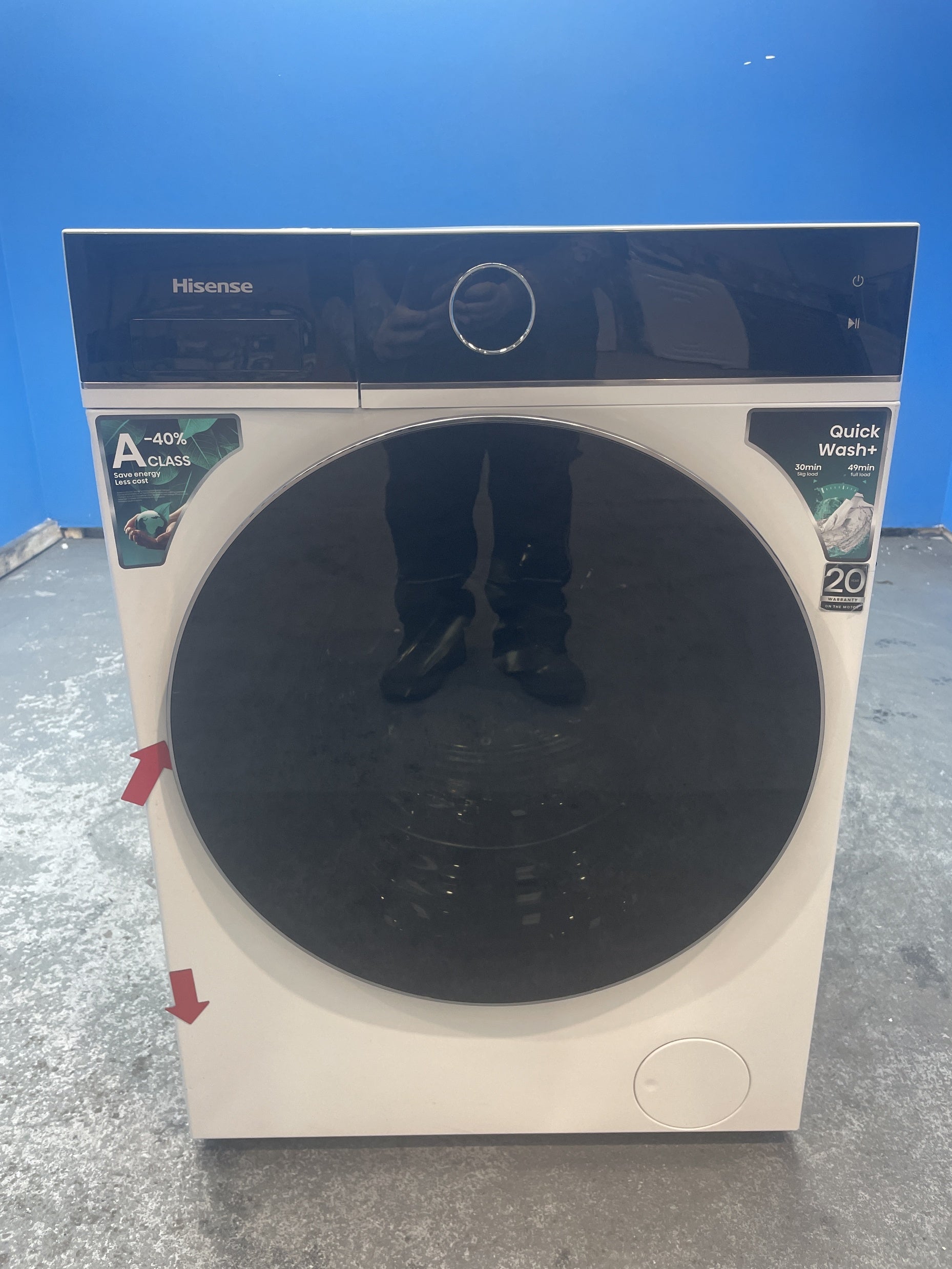 #GRC-136-280 - Hisense WF5I1045BWQ KitchenFit 5i 10.5 kg WiFi Washing Machine