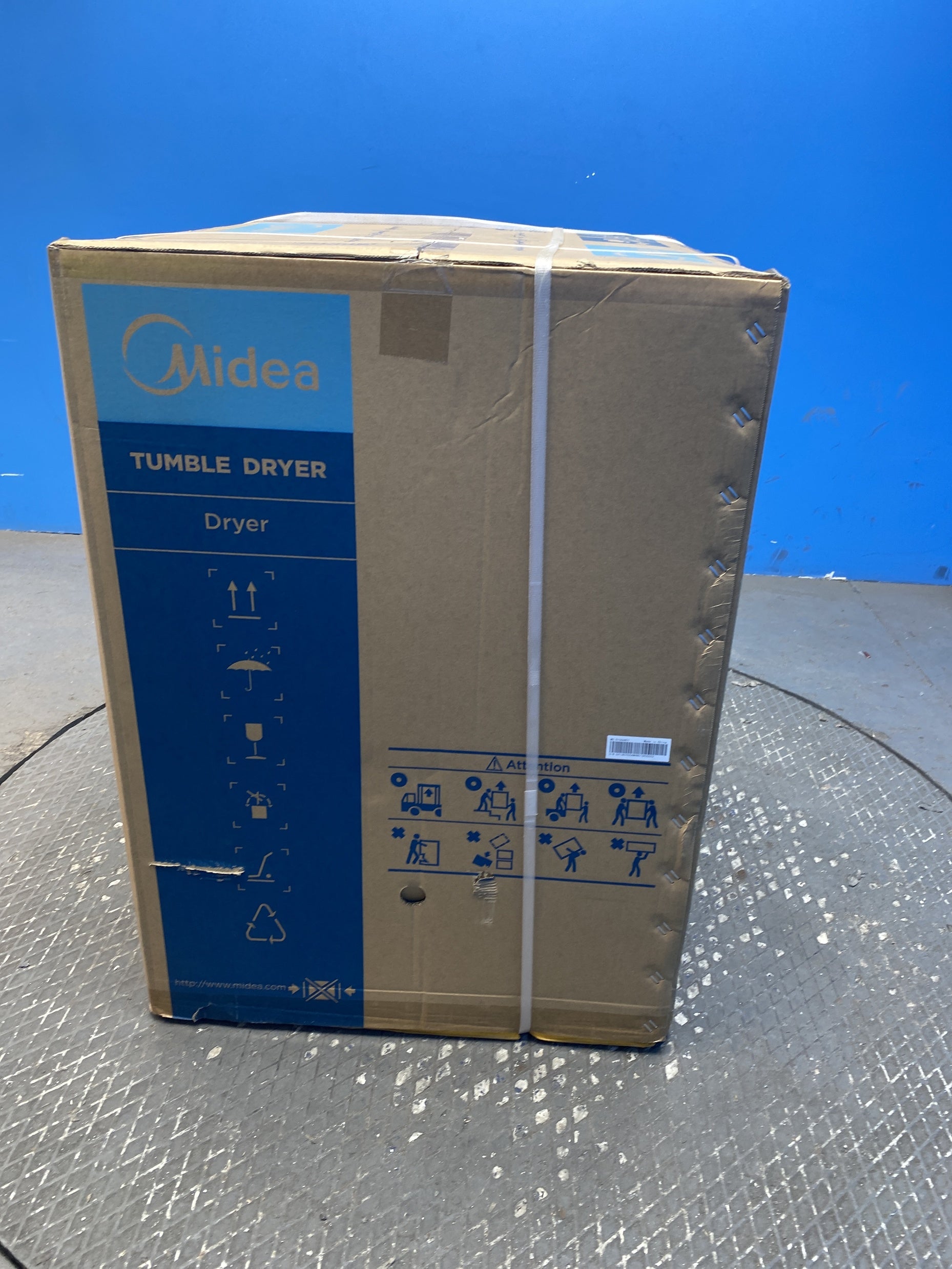 #GRC-158-855 - Midea MD200H80WB/W-UK 8kg Smart Sensor Heat Pump Tumble Dryer