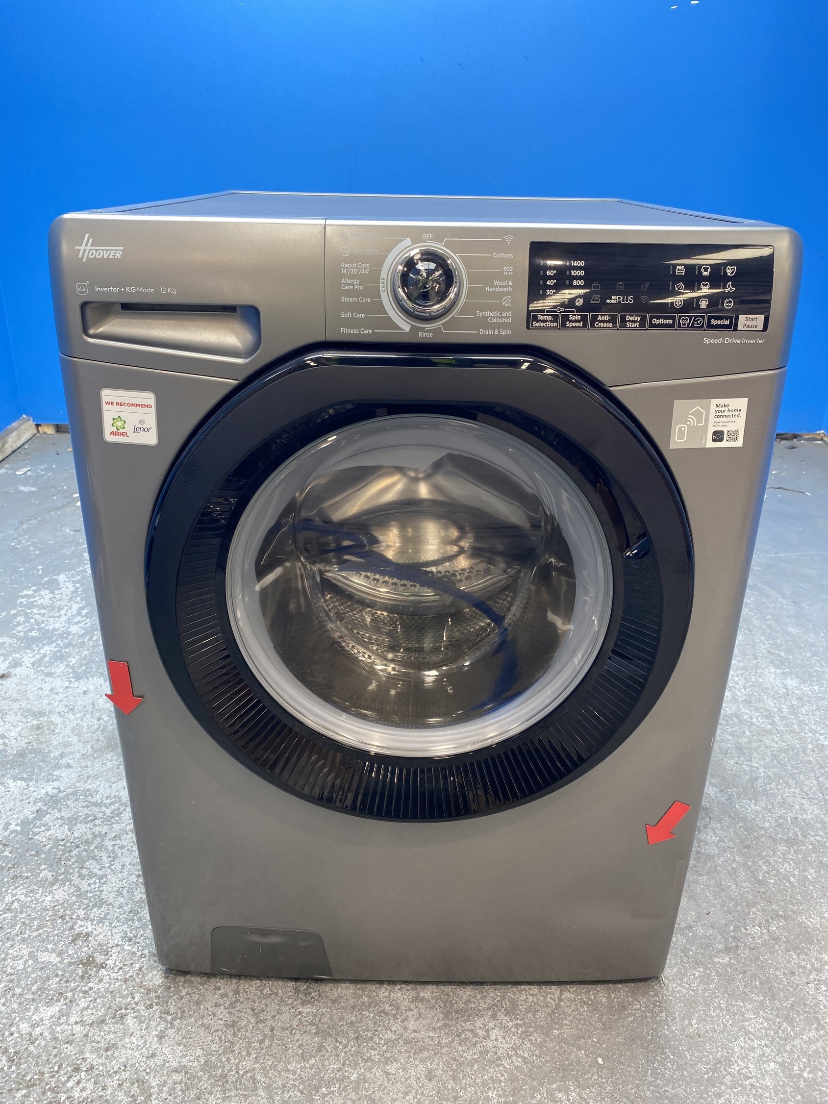 #GRC-158-531 - Hoover H3WPS4126TAMBR80 12kg 1400 Spin Washing Machine