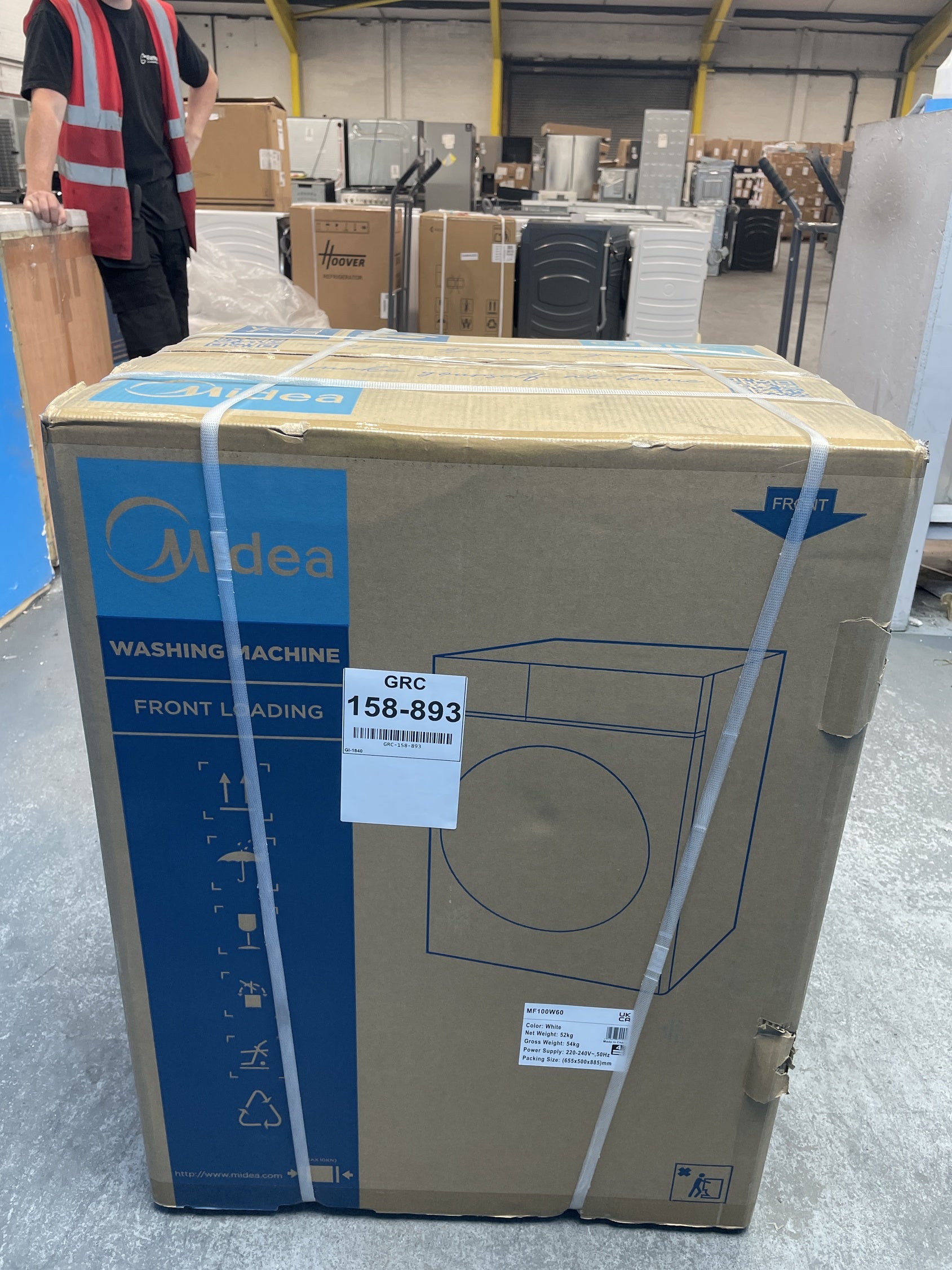#GRC-158-893 - Midea MF100W60 6kg 1000 Spin Washing Machine with Lunar Dial