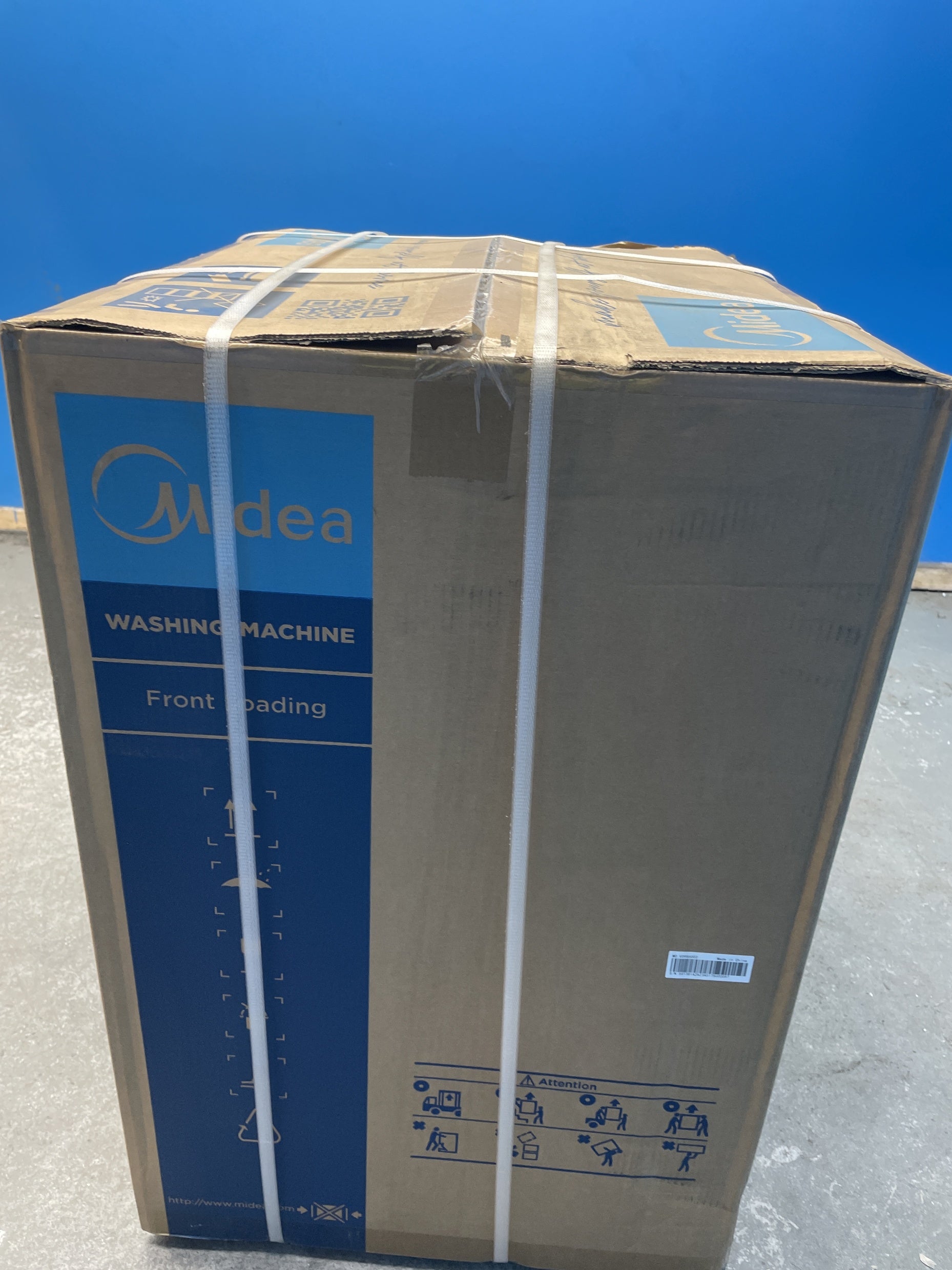 #GRC-158-881 - Midea MF10EW80BB 8kg 1400rpm Washing Machine with Steam Care