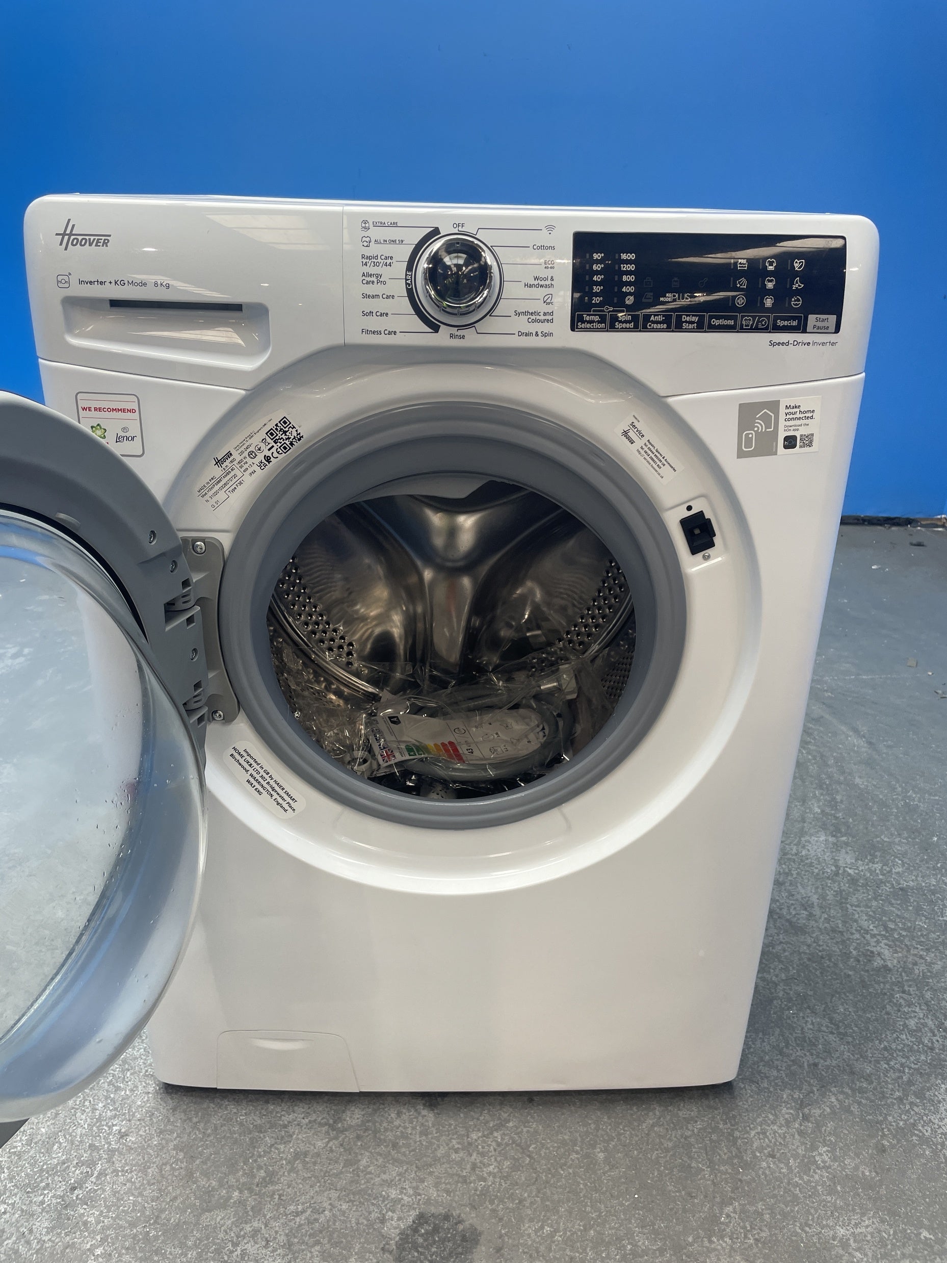 #GRC-159-565 - Hoover H-WASH 350 H3WPS686TAMB6-80 8kg 1600rpm Washing Machine