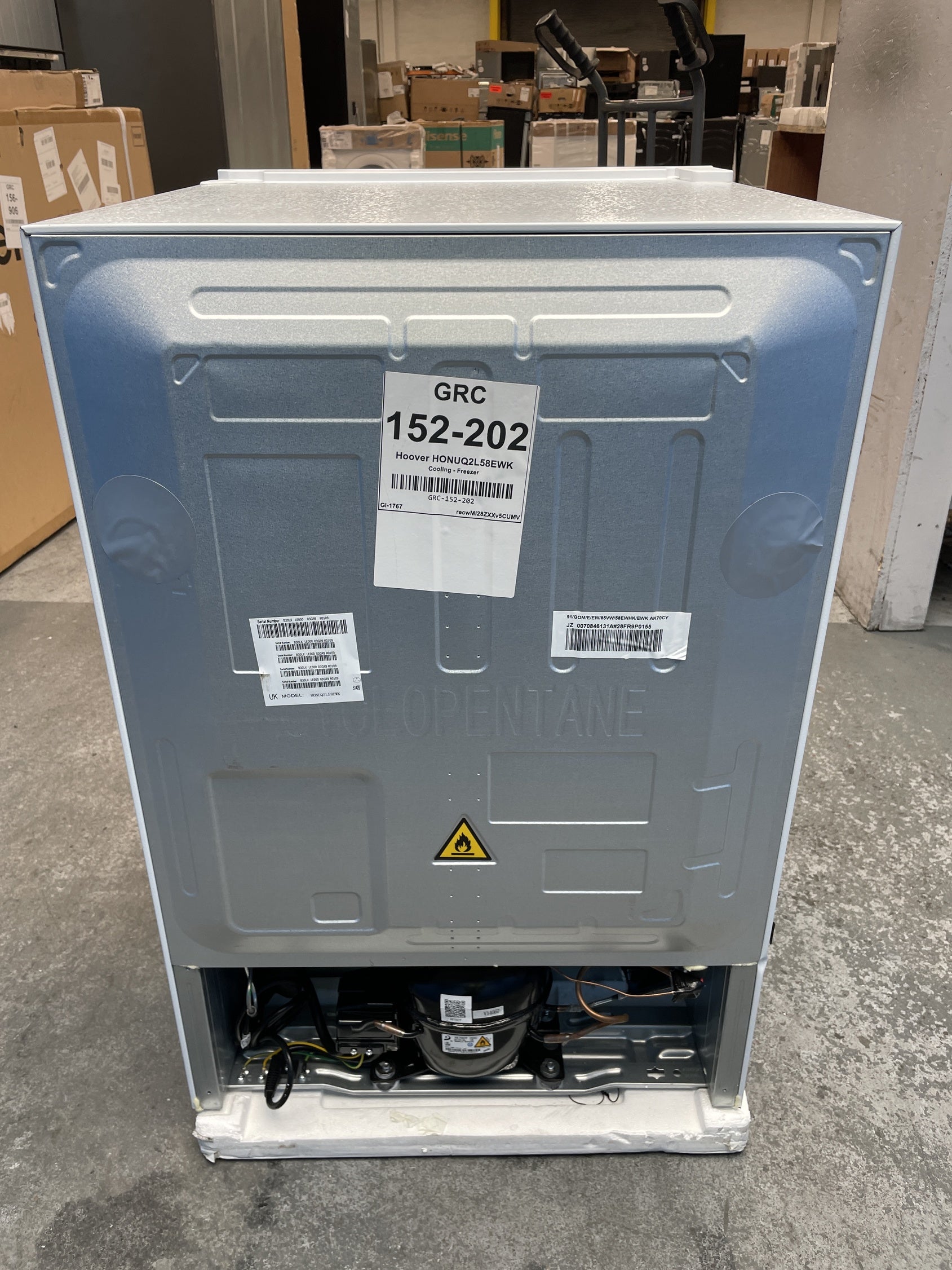 #GRC-152-202 - Hoover H-FREEZE 300 MINI HONUQ2L58EWK Under Counter Freezer