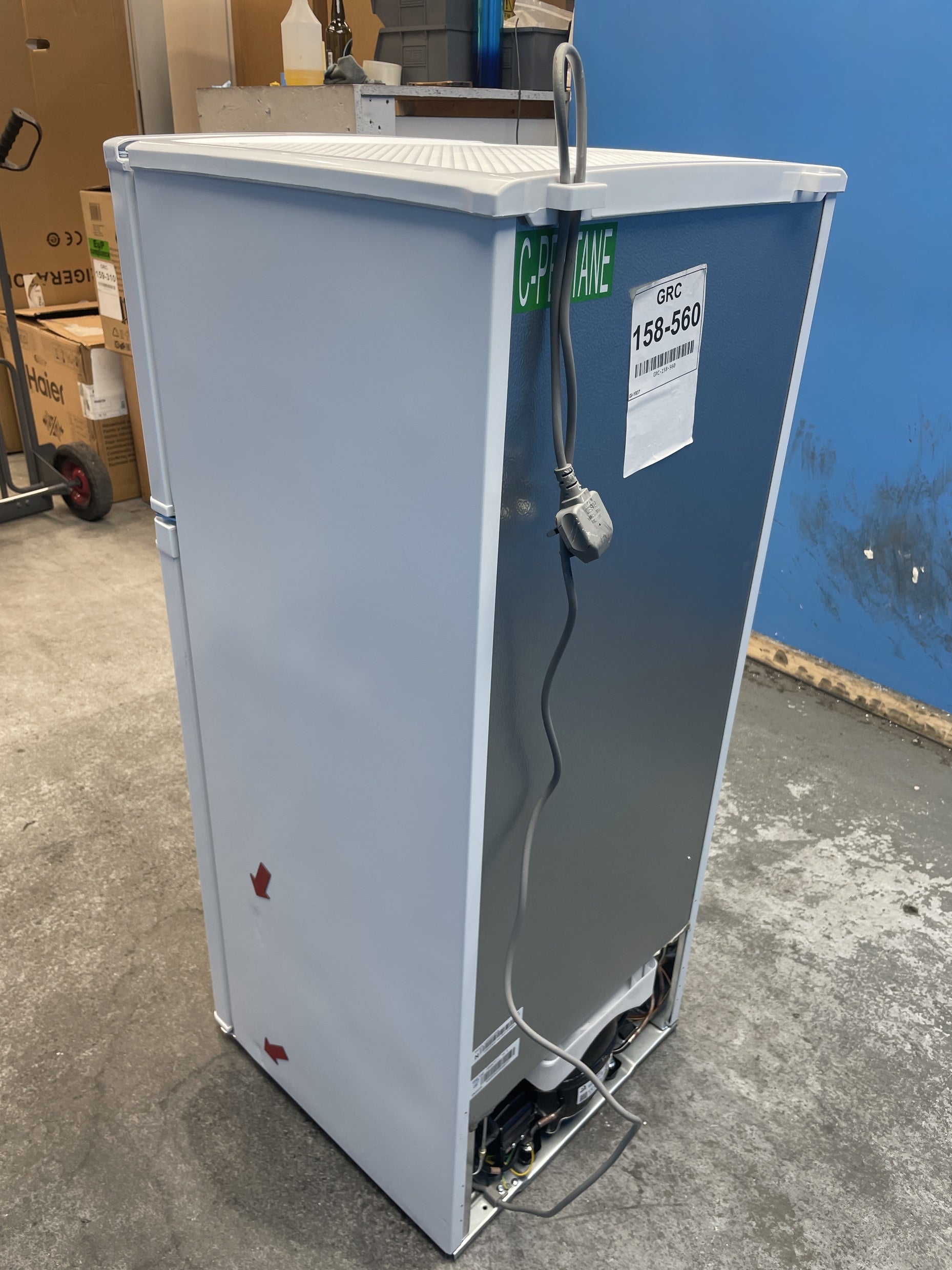 #GRC-158-560 - Candy CDH1S313EWK Slimline 117 Litre Top Mount Fridge Freezer