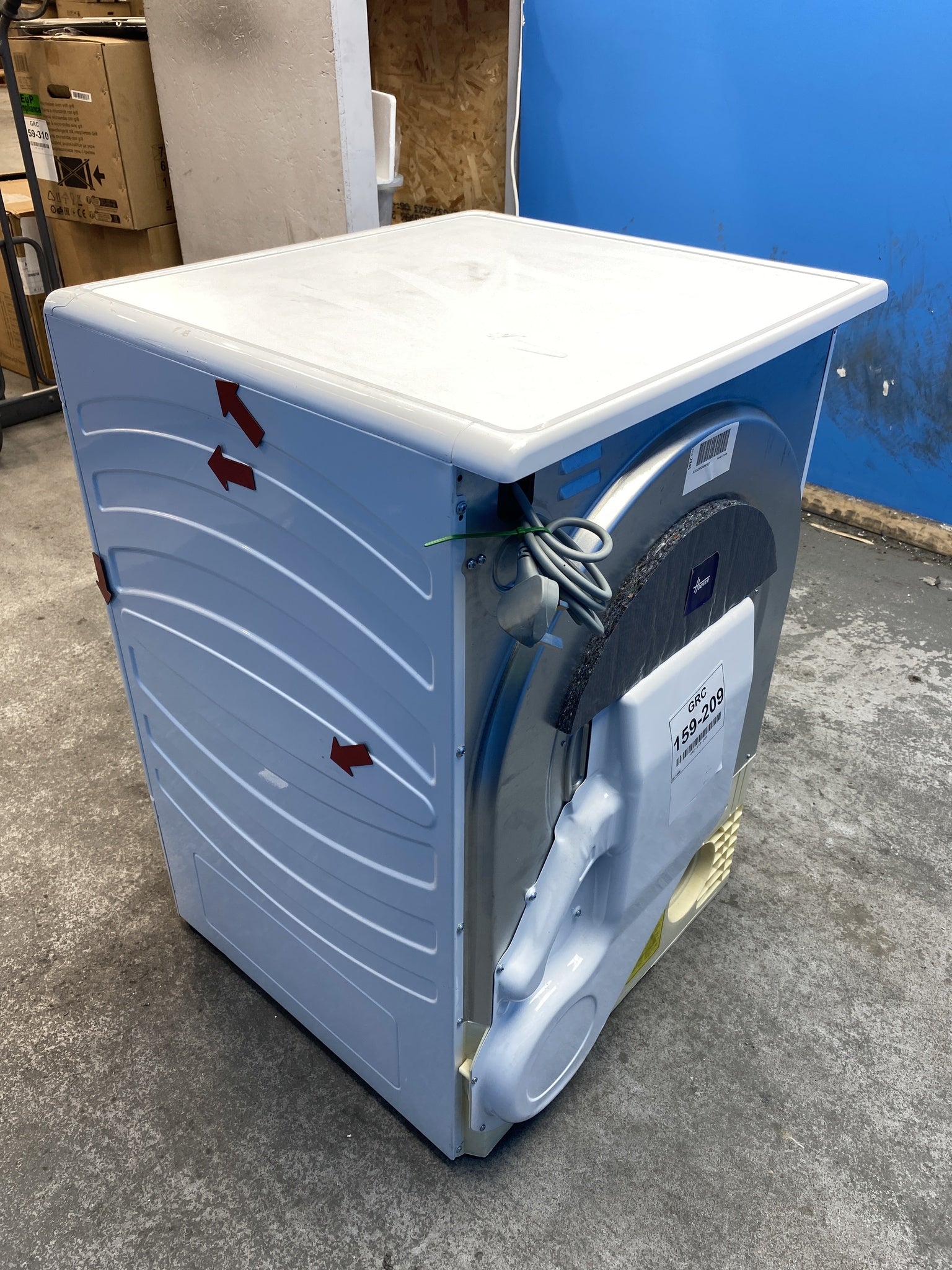 #GRC-159-209 - Hoover HLE V10DG-80 10kg Vented Tumble Dryer