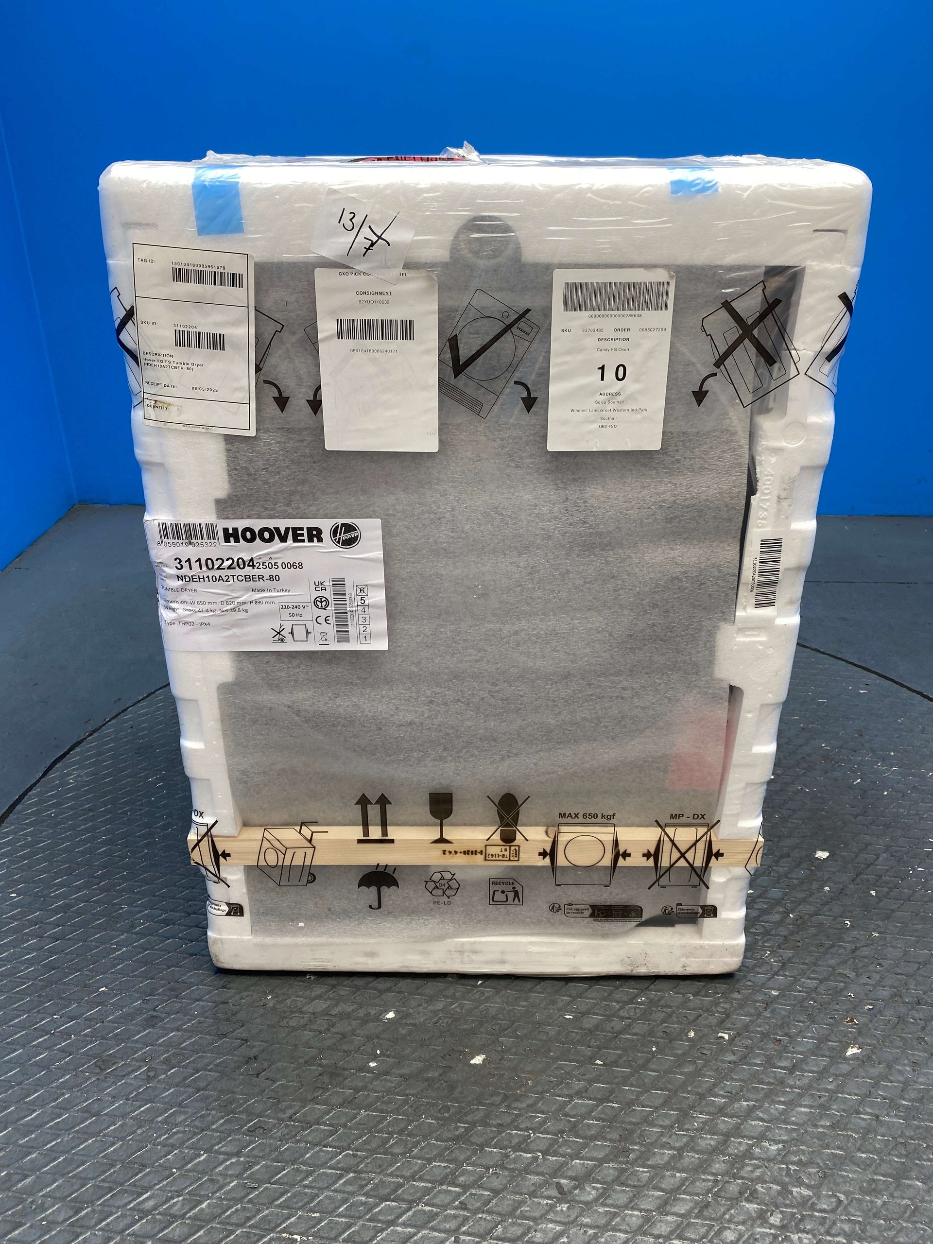 Hoover NDEH10A2TCBER 10kg Heat Pump Tumble Dryer
