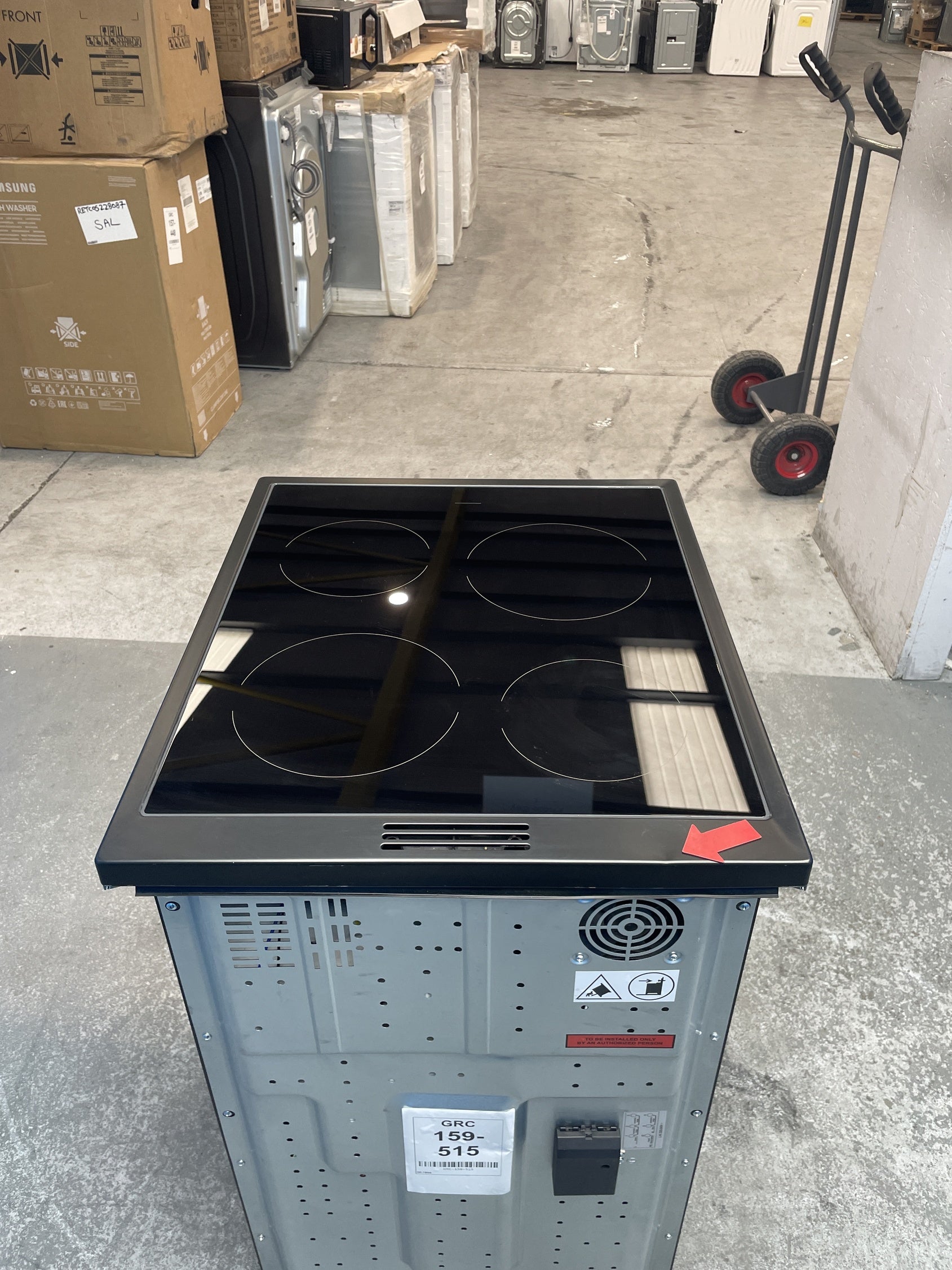 #GRC-159-515 - Hisense HDCEC5C10B Hi6 Max 50cm Double Oven Ceramic Cooker