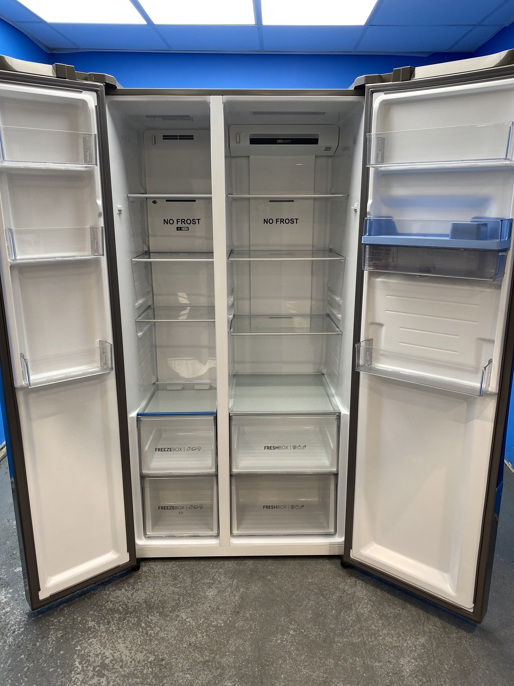 #GRC-156-816 - Hoover HHSWD918F1XK American Style Fridge Freezer