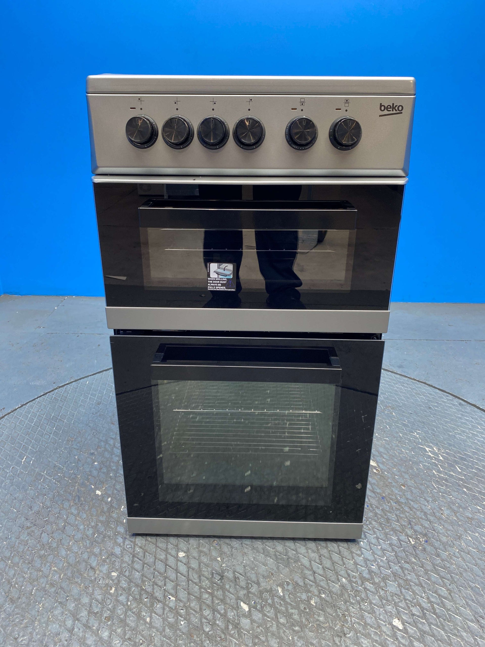 Beko KDC5422AS 50cm Twin Cavity Electric Cooker