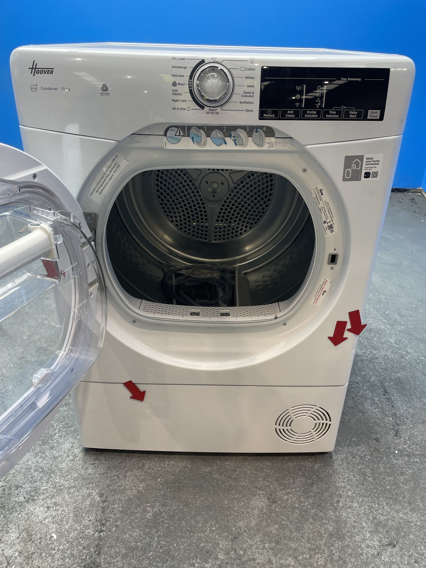 #GRC-157-737 - Hoover HRE C10TE-80 10kg Condenser Tumble Dryer
