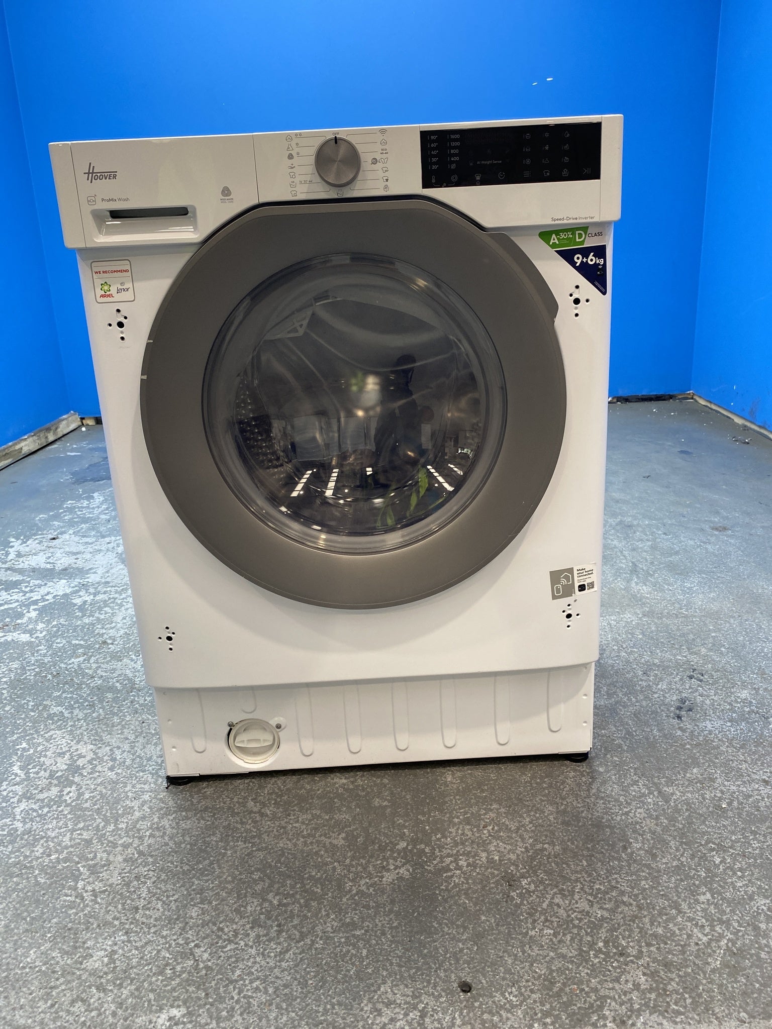 #GRC-156-206 - Hoover BH4S696M6DR9B-80 Built-in 9kg/6kg 1600rpm Washer Dryer