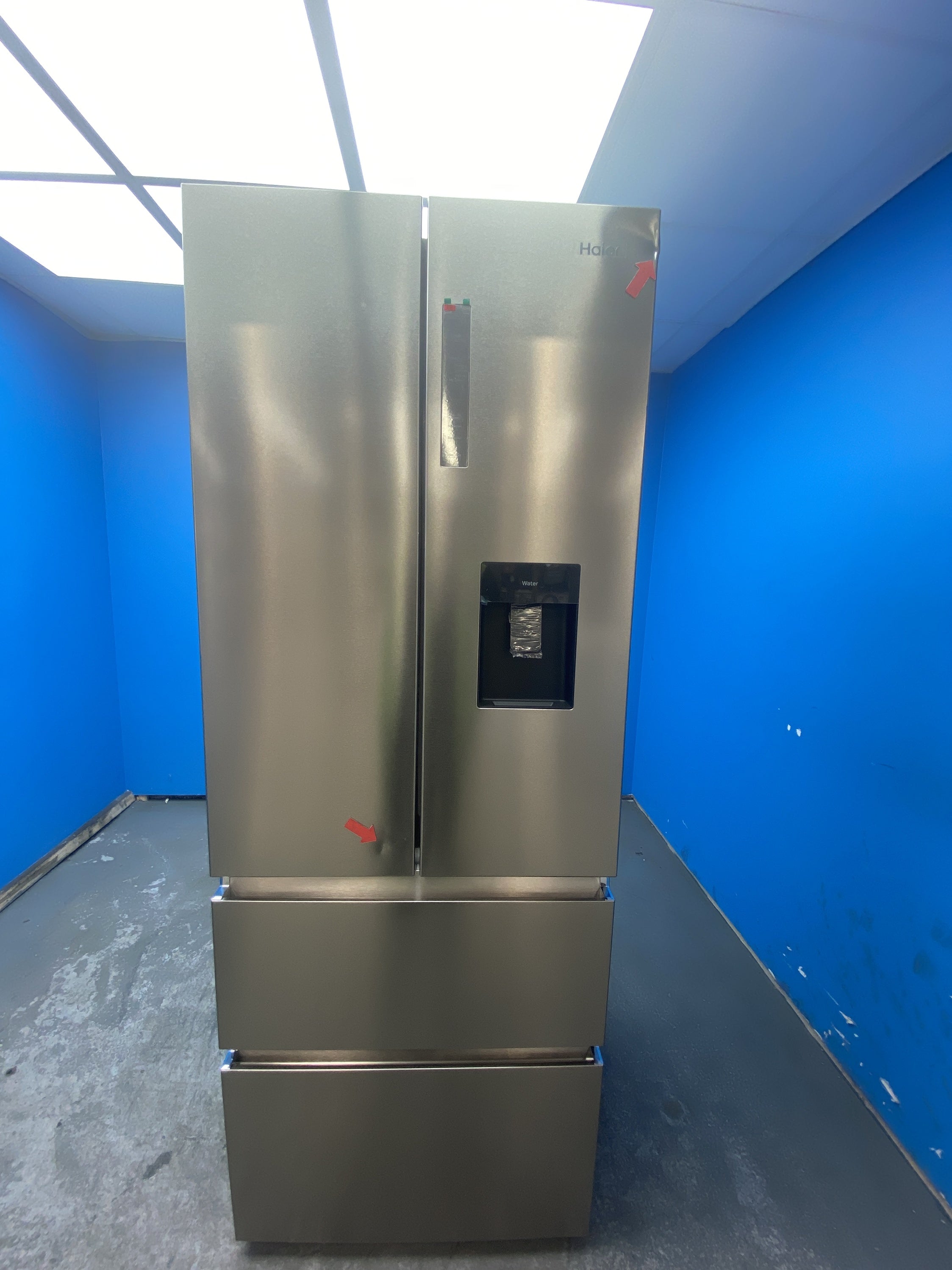 #GRC-163-413 - Haier 70cm French Door Fridge Freezer – 444L, Stainless Steel, Total No Frost