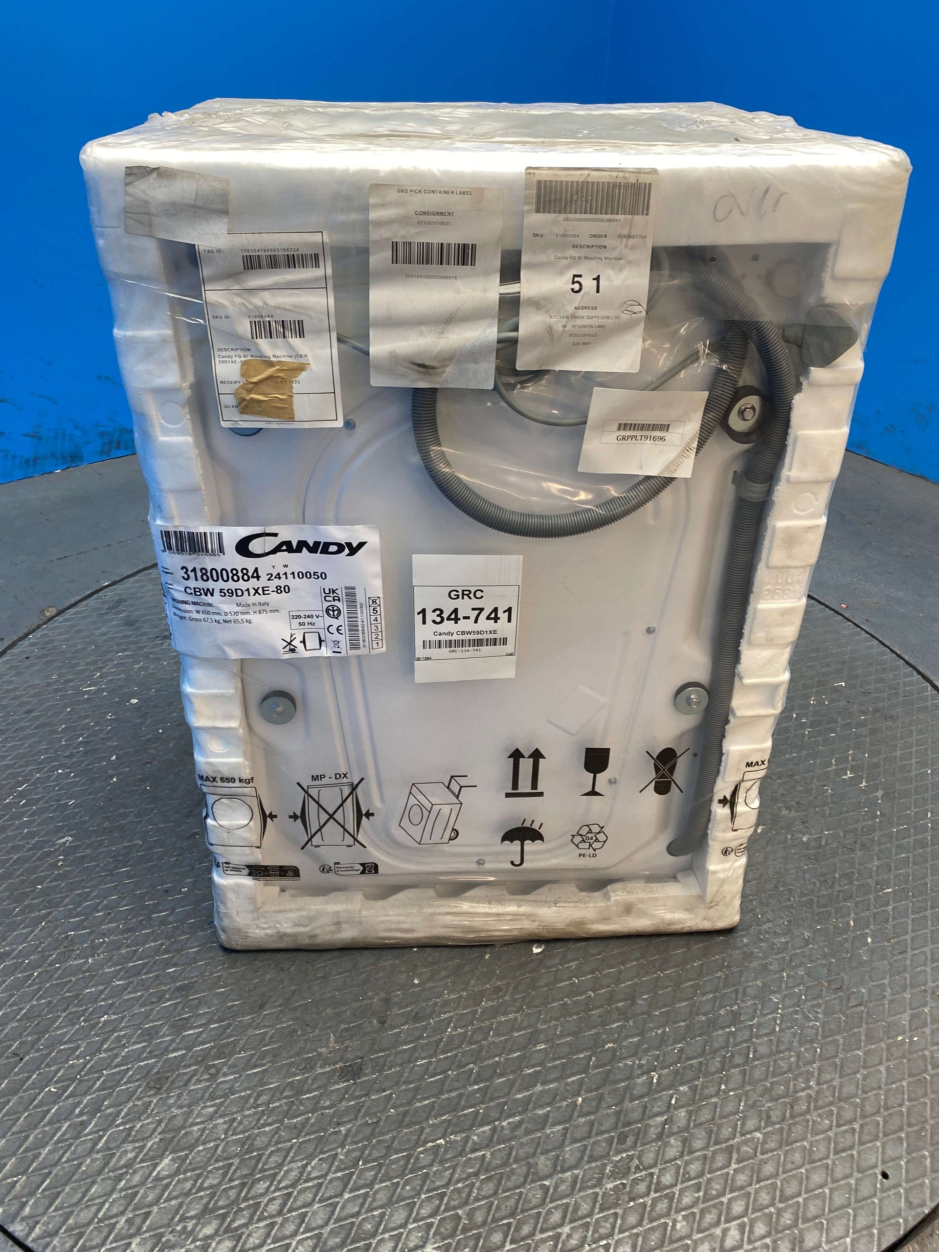 Candy CBW 59D1XE-80 9kg Integrated 1500rpm Washing Machine