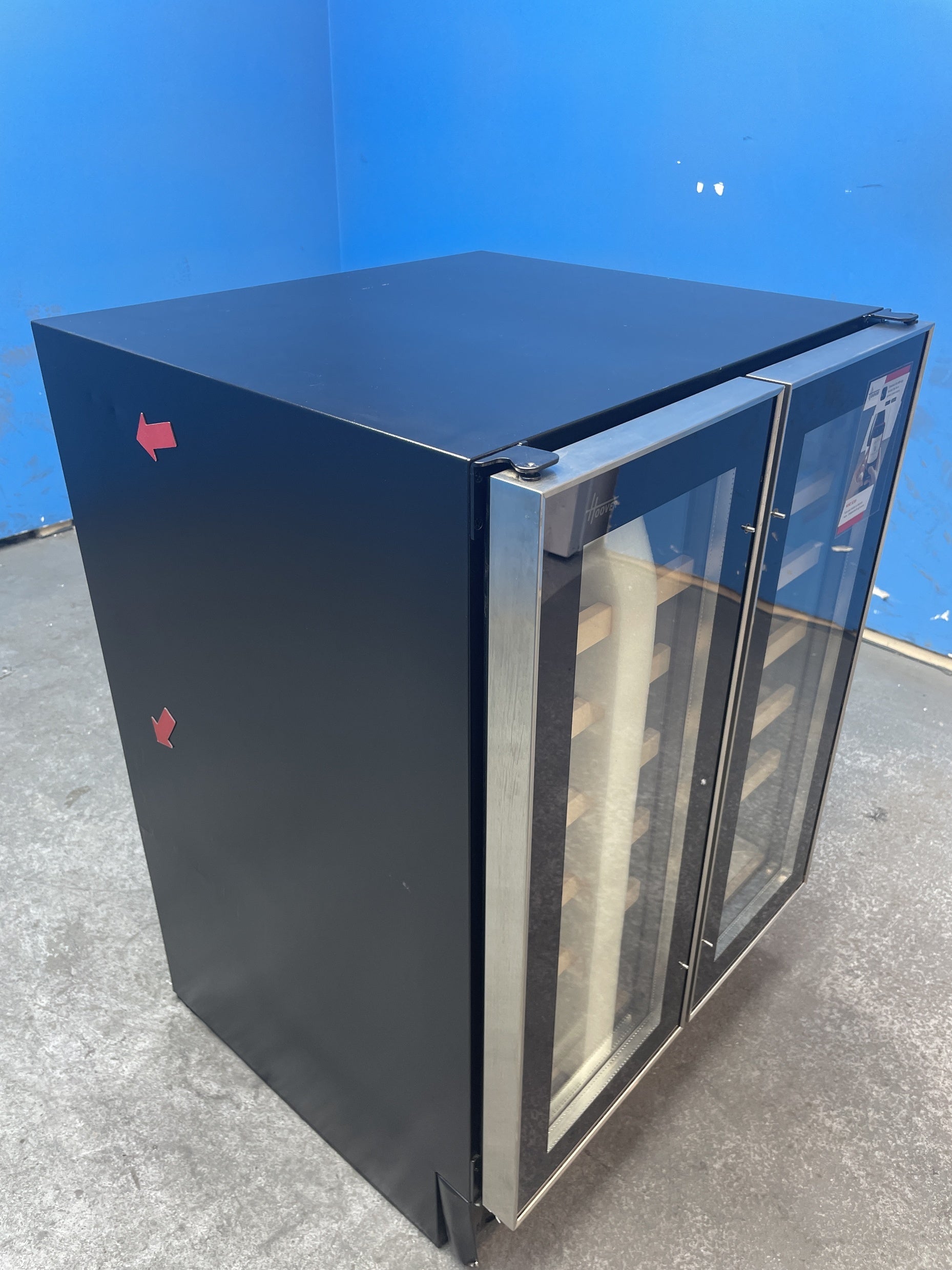 #GRC-162-609 - Hoover HWCB60DUK/N 38 Bottle Freestanding Wine Cooler