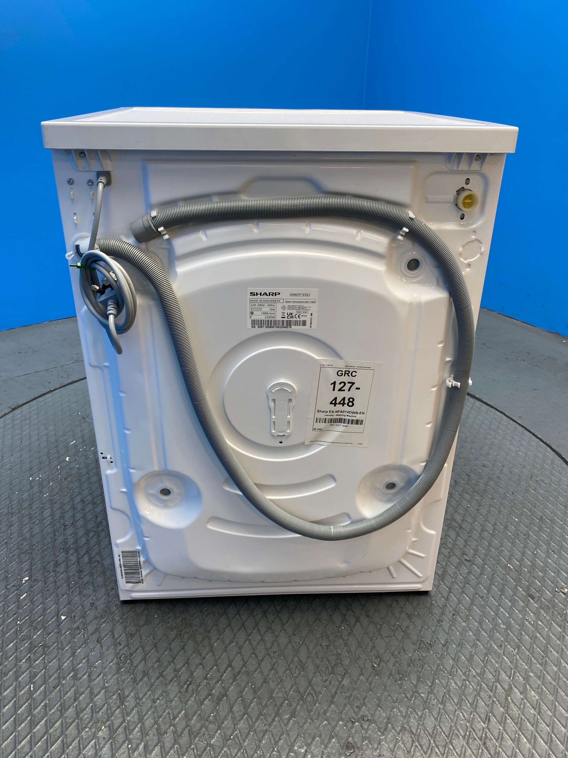 Sharp ES-NFA014DWB 10kg 1400 Spin Washing Machine