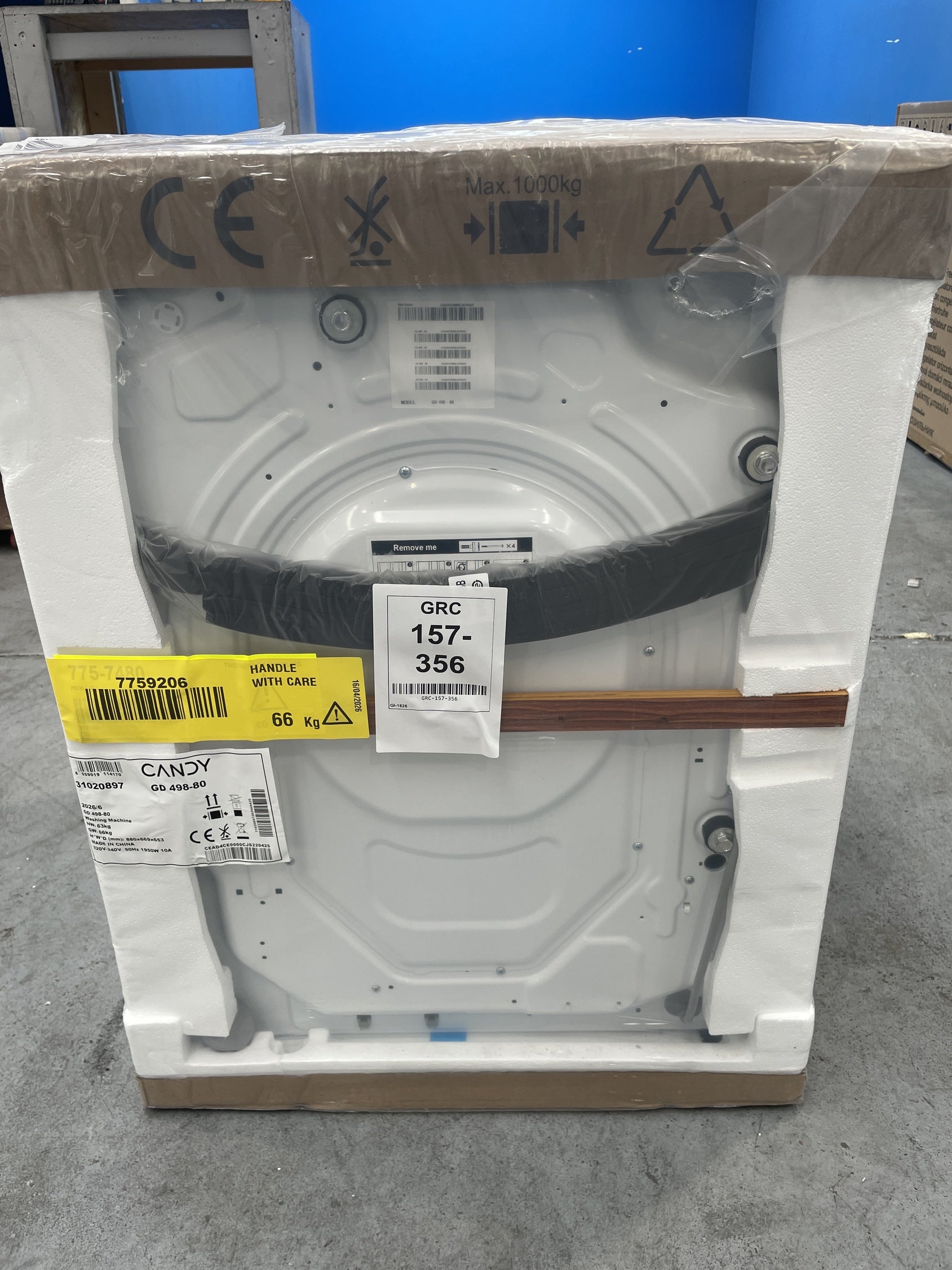 #GRC-157-356 - Candy Quick Pro GD 498-80 9kg 1400rpm Washing Machine