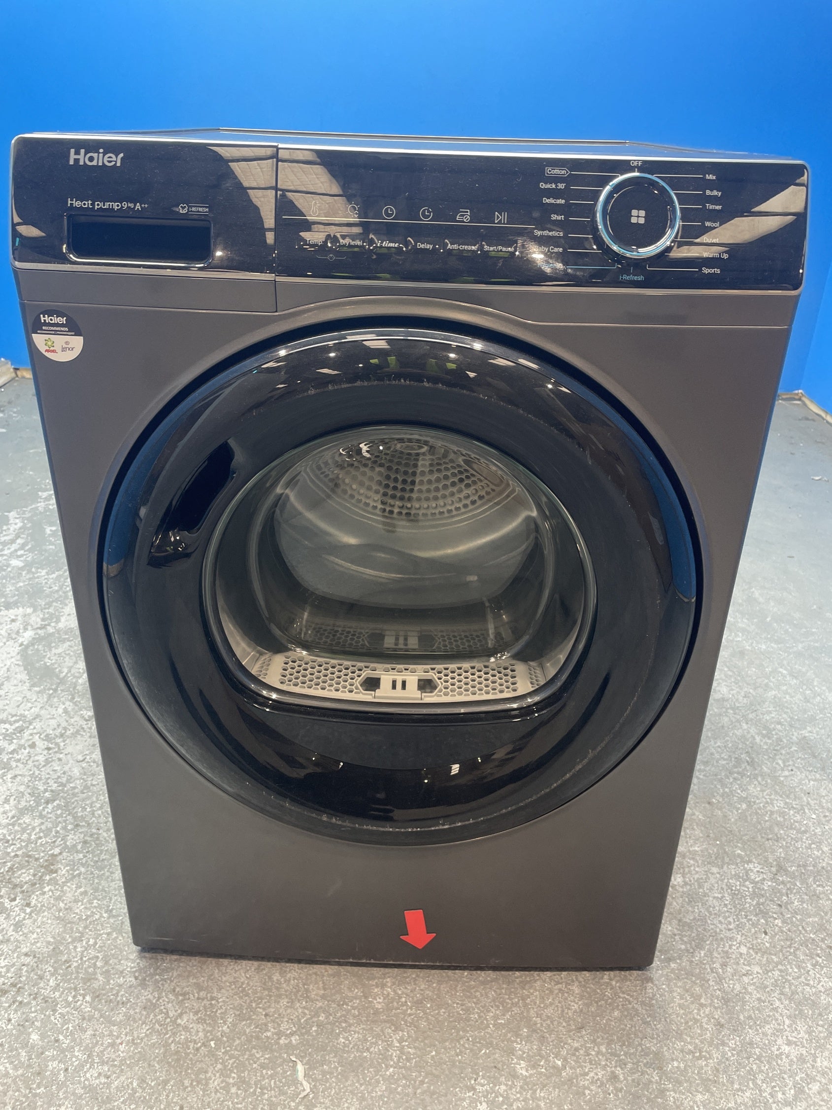#GRC-157-027 - Haier I-Pro Series 3 HD90-A2939S 9kg Heat Pump Tumble Dryer