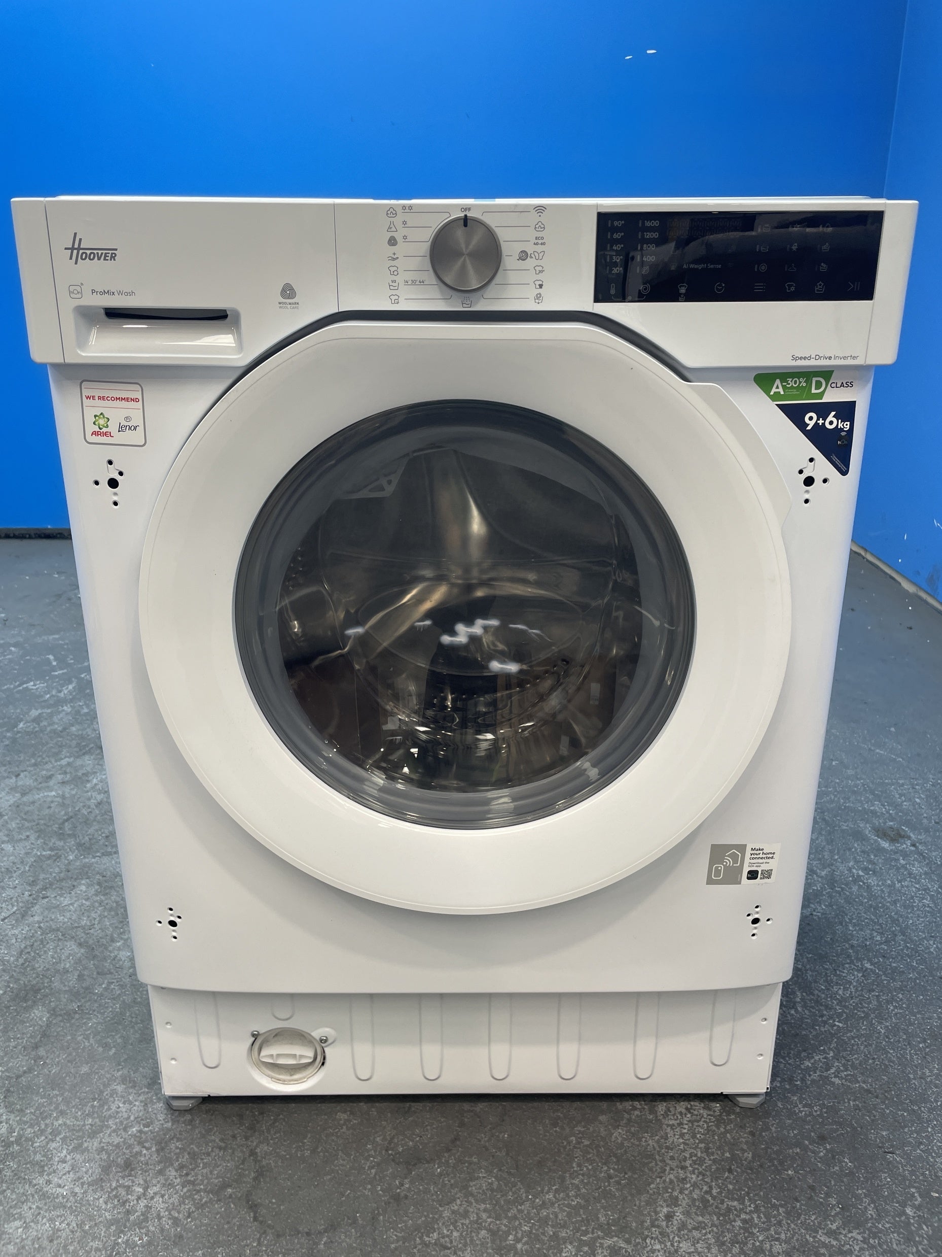 #GRC-159-748 - Hoover BH4S696M6D9-80 9/6kg 1600rpm Integrated Washer Dryer