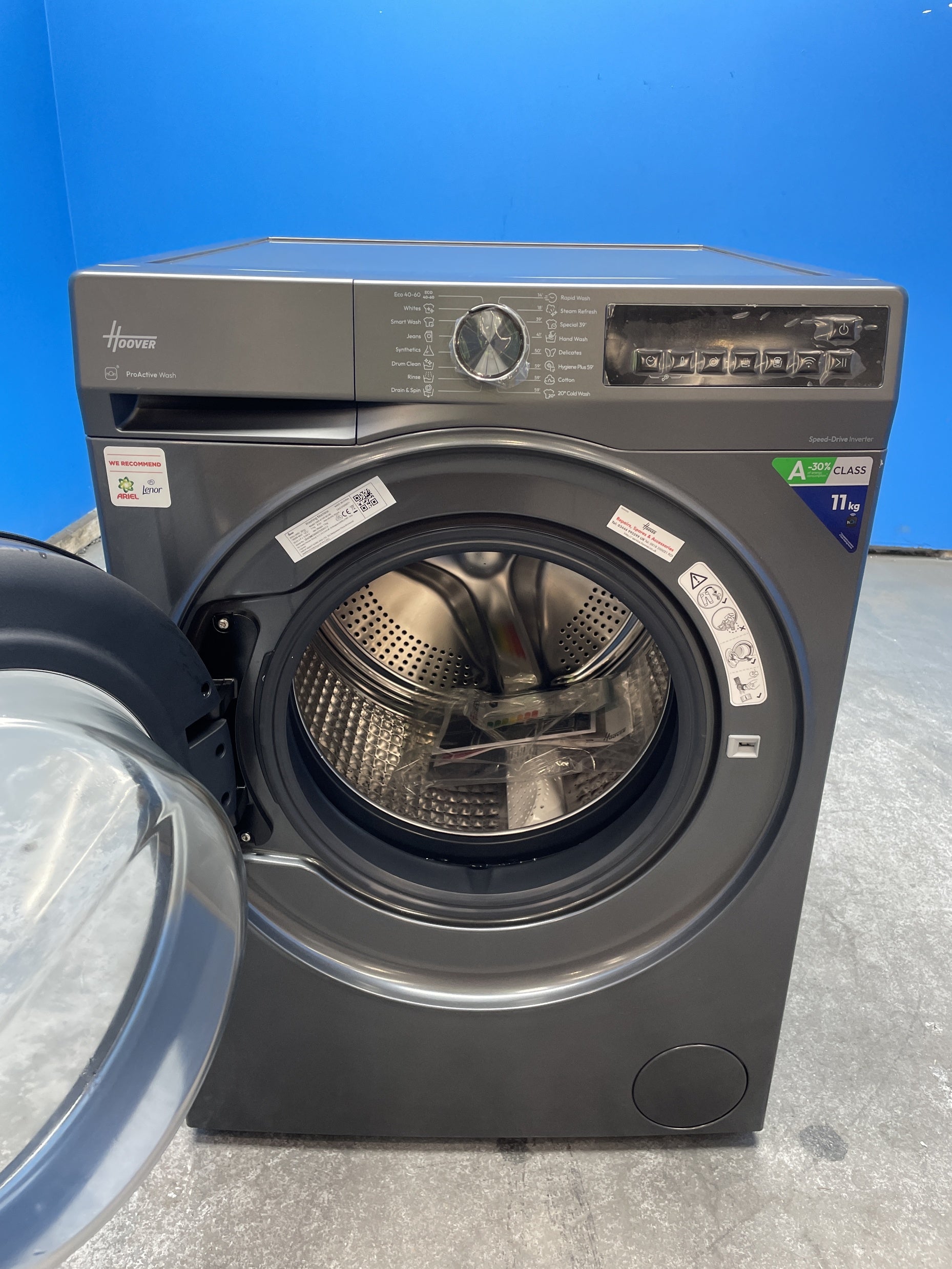 #GRC-160-661 - Hoover HBR 411BL9G-80 Series 3 11kg 1400 Spin Washing Machine