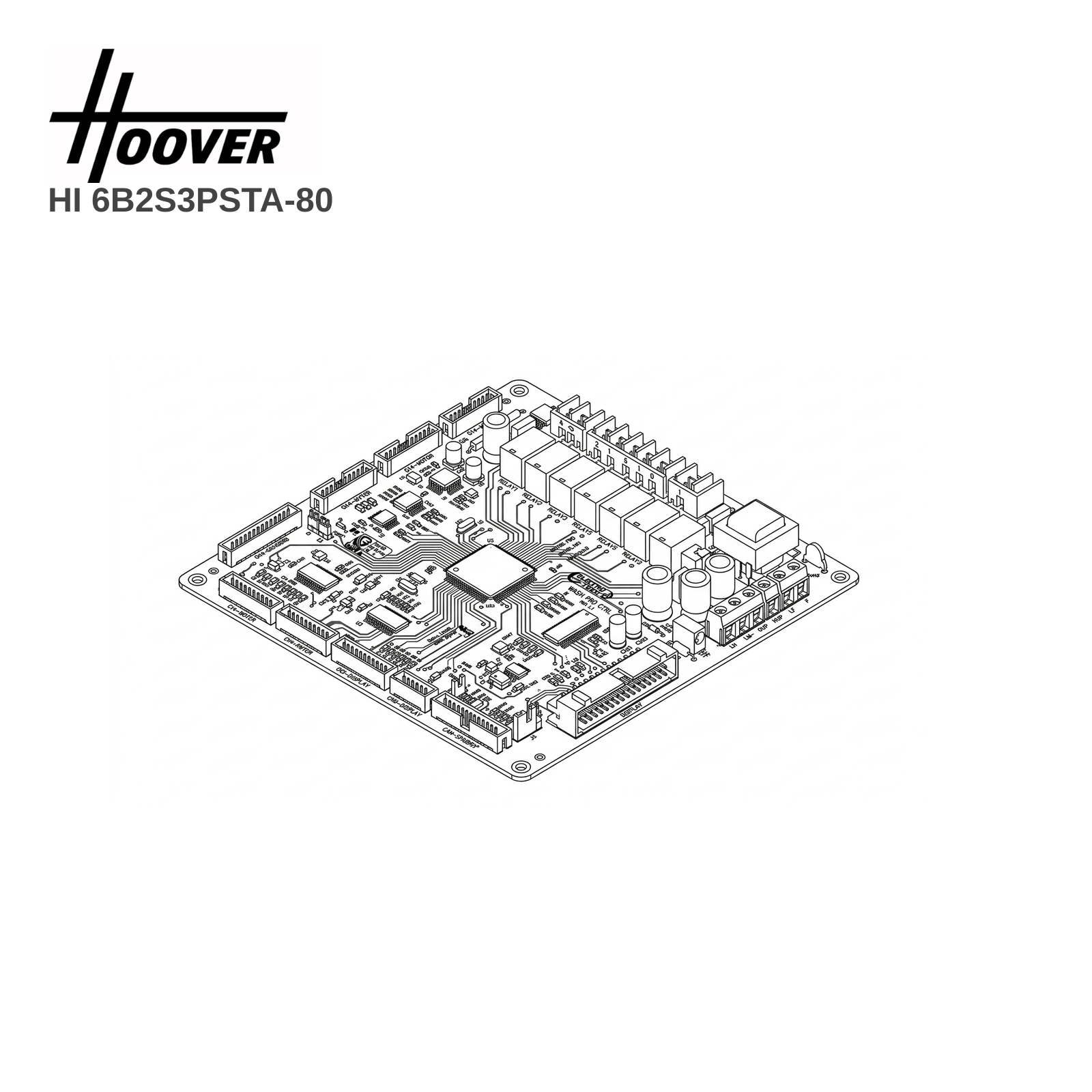 Hoover HI 6B2S3PSTA-80 Dishwasher PCB - Renew 2 U