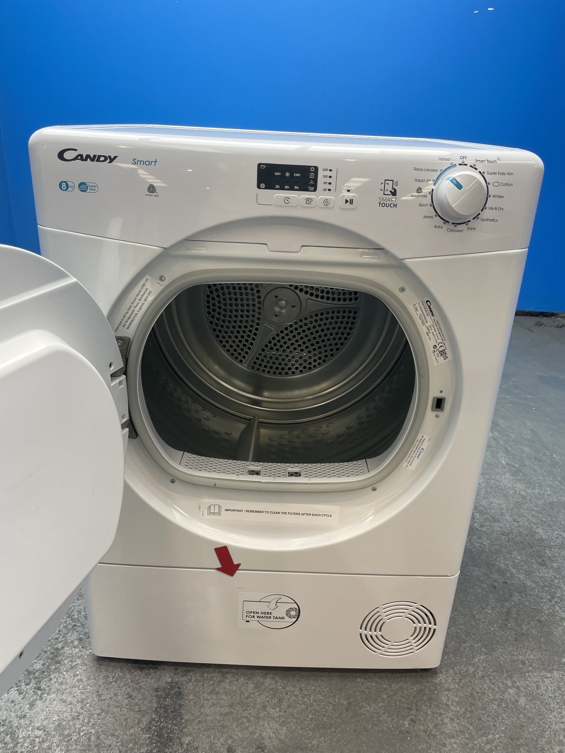 #GRC-158-343 - Candy Smart CSEC8LF-80 8kg Condenser Tumble Dryer