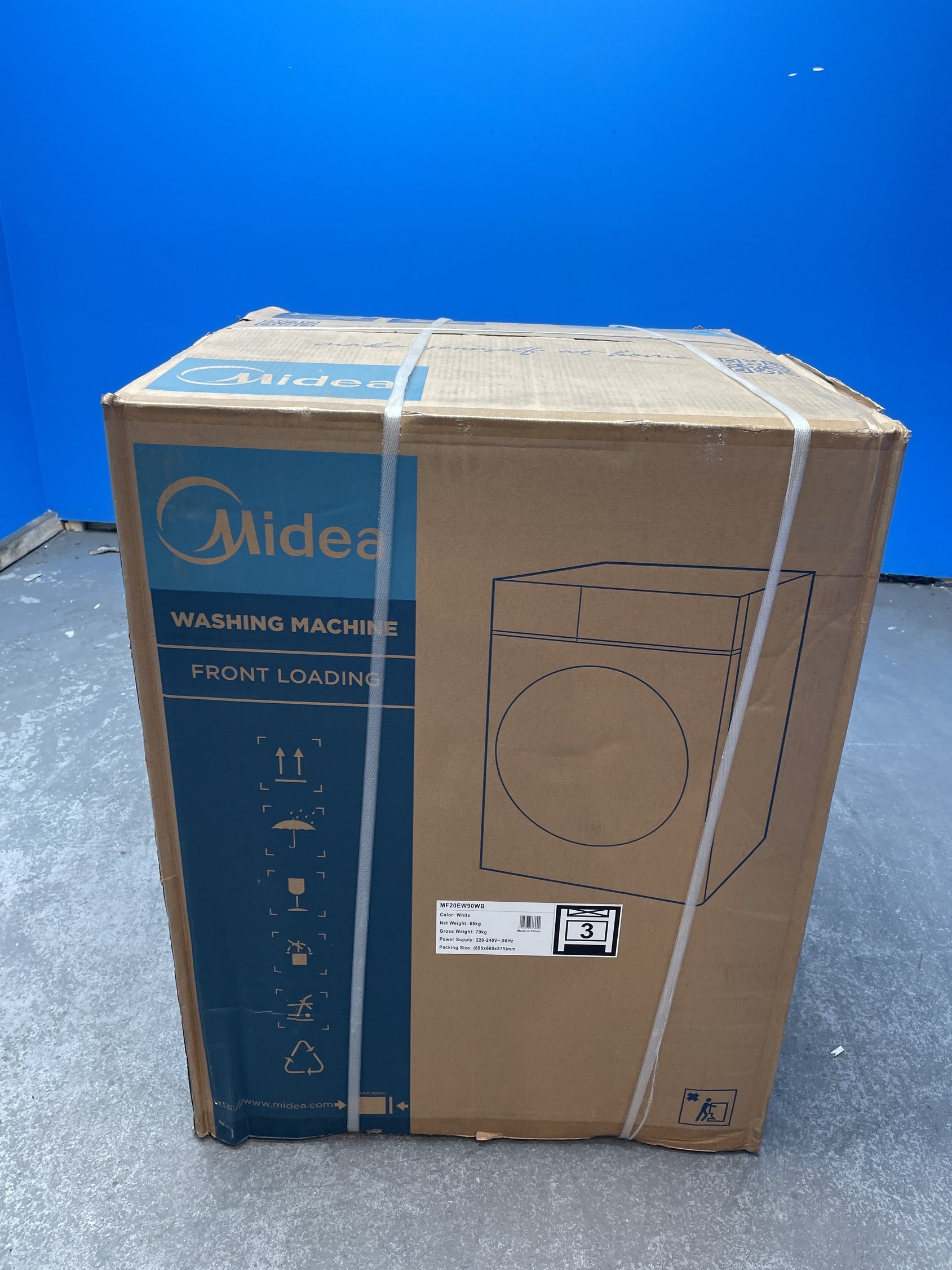 #GRC-158-862 - Midea MF20EW90WB 9kg 1300rpm Wi-Fi Washing Machine