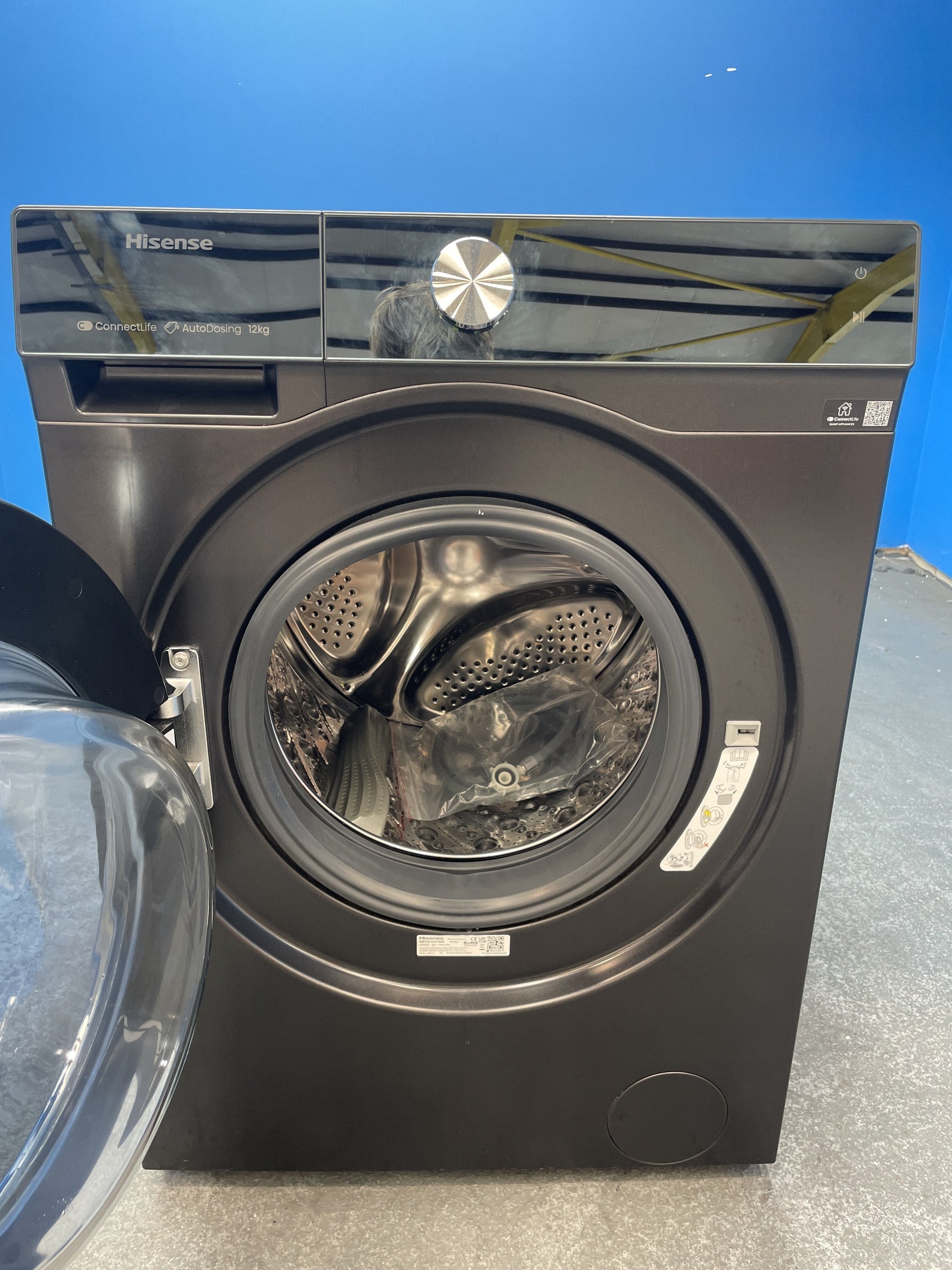 #GRC-158-105 - Hisense 7S Series WF7S1247BB 12kg 1400 Spin AI Washing Machine