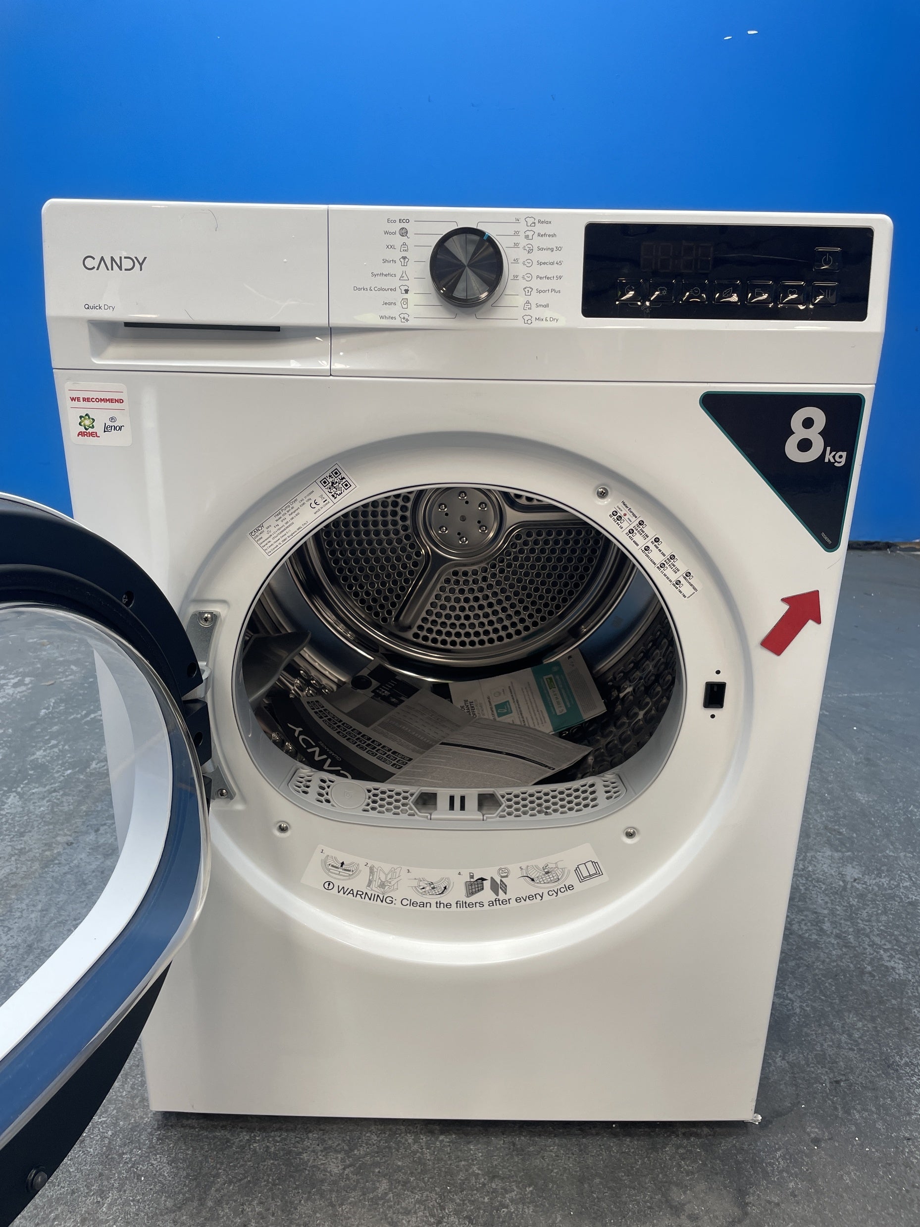 #GRC-159-982 - Candy GDL 8N1-80 Quick Pro 8kg Heat Pump Tumble Dryer