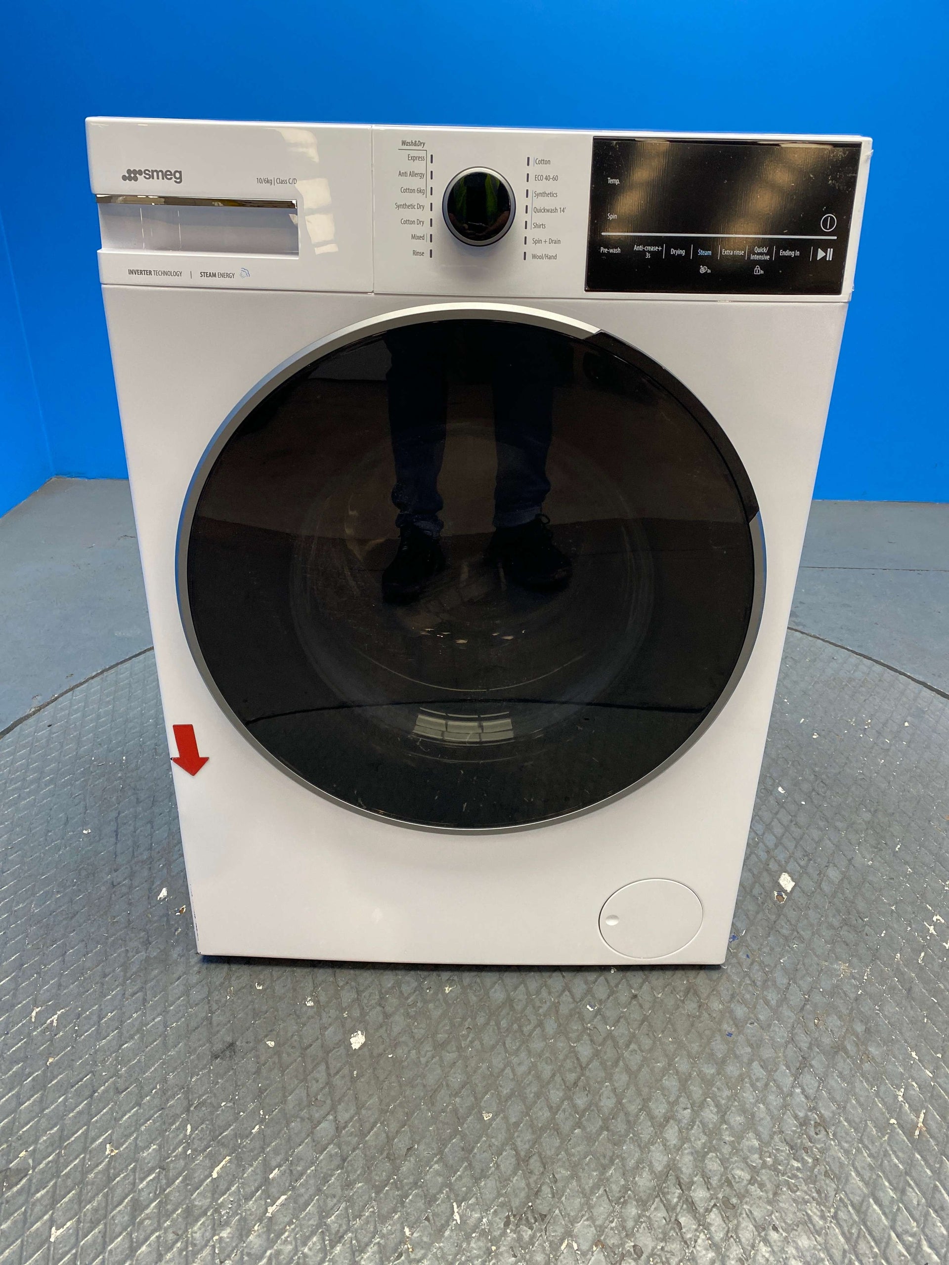 Smeg WDN064SLDUK 10kg / 6kg 1400 Spin Washer Dryer