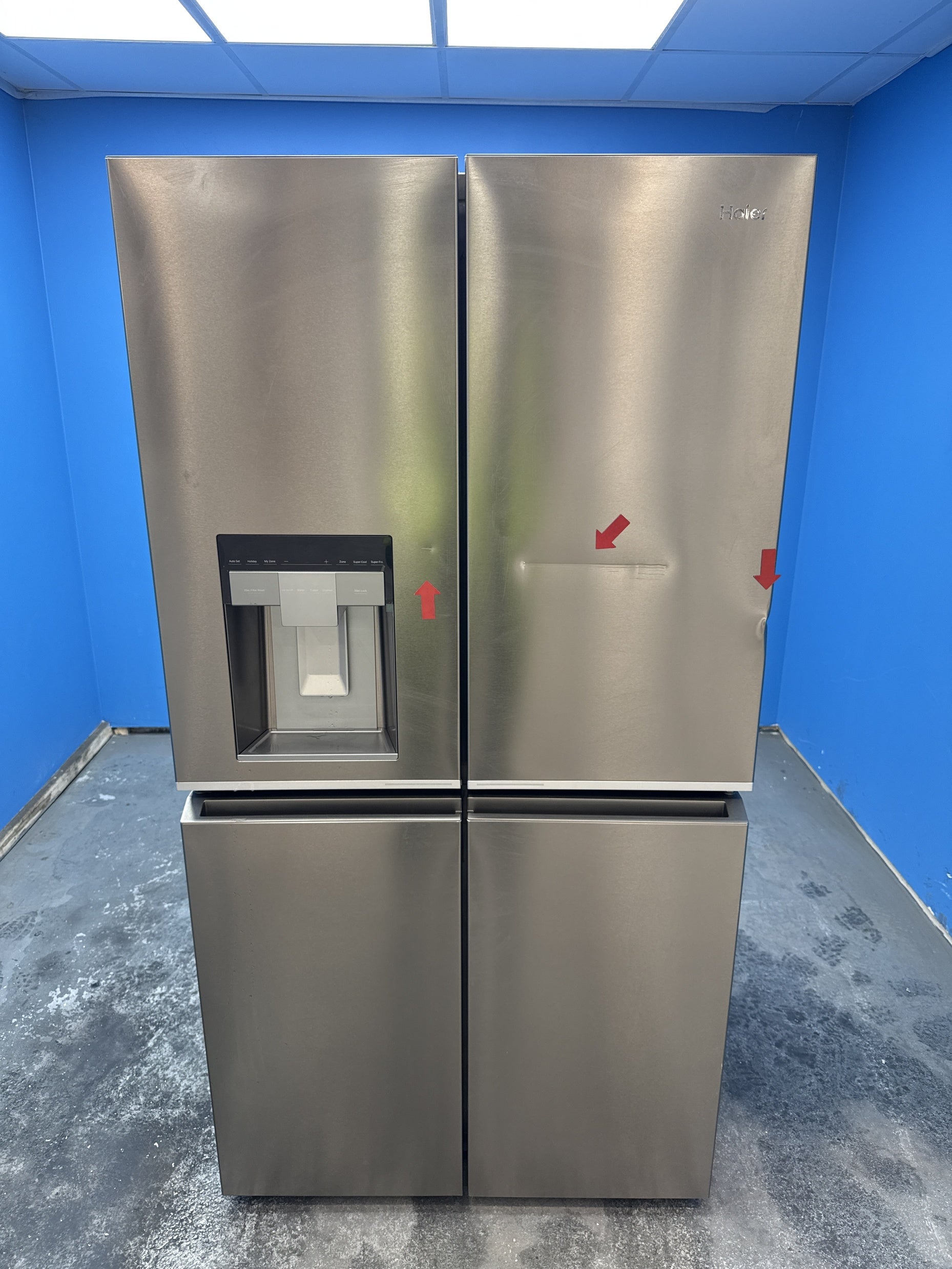 #GRC-153-244 - Haier HCR7918EIMP American Style Series 7 601 Litre Fridge Freezer